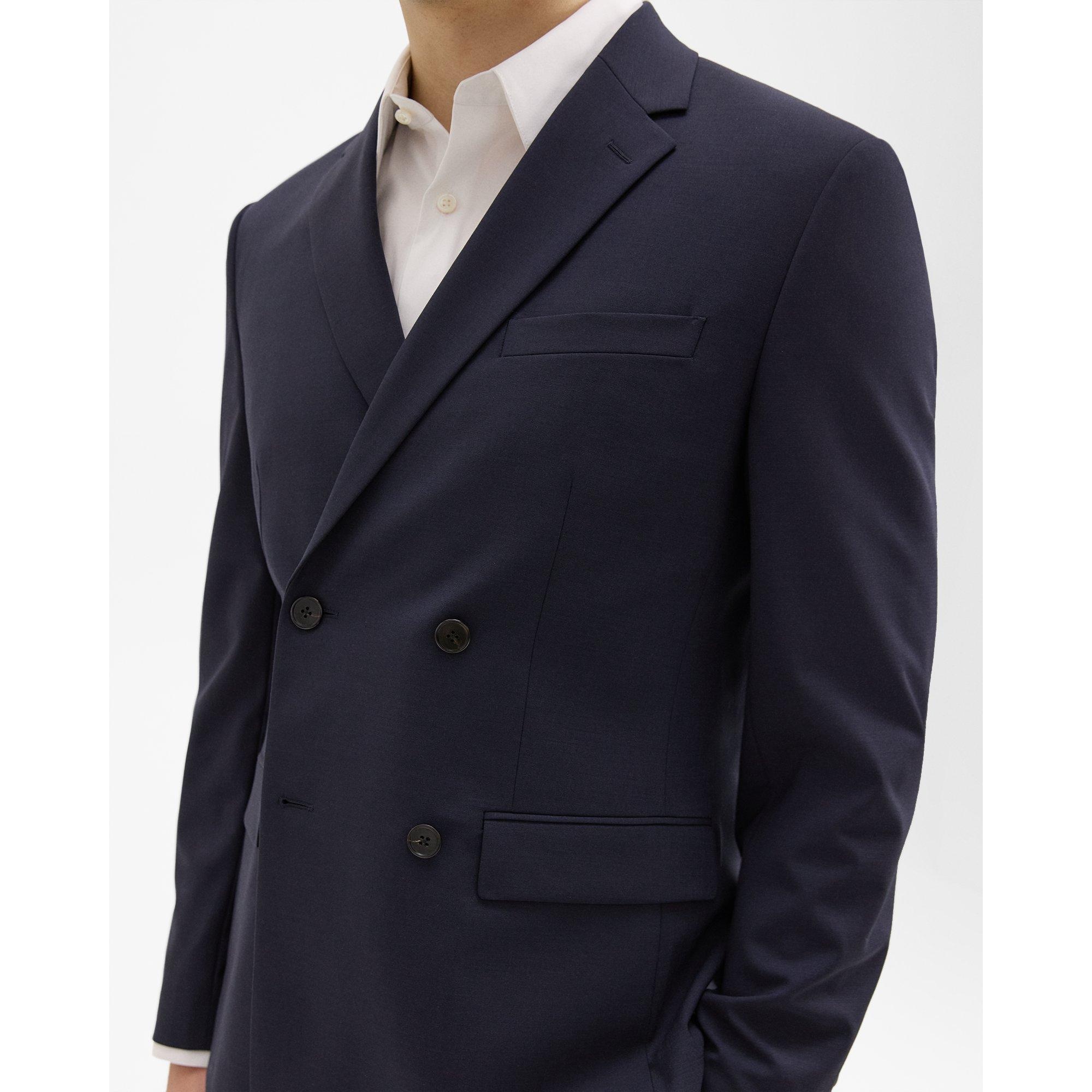 Morton Double-Breasted Blazer in Stretch Wool - 4