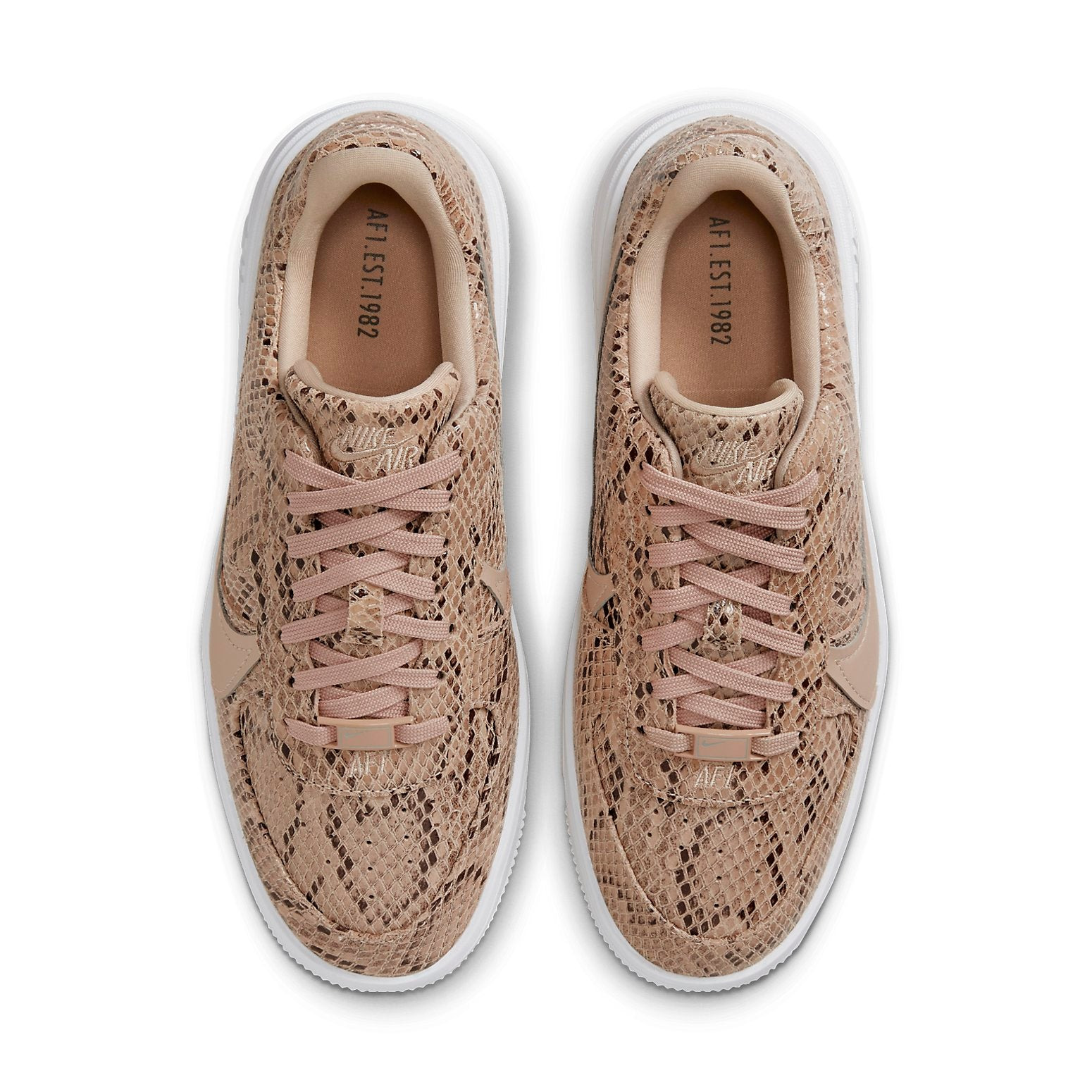 (WMNS) Nike Air Force 1 PLT.AF.ORM 'Snakeskin' FJ4965-200 - 4