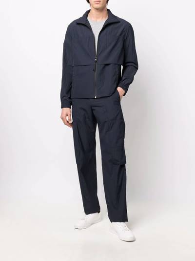 Salvatore Ferragamo multi-pocket seersucker trousers outlook