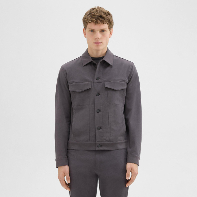 Theory River Trucker Jacket in Neoteric Twill outlook