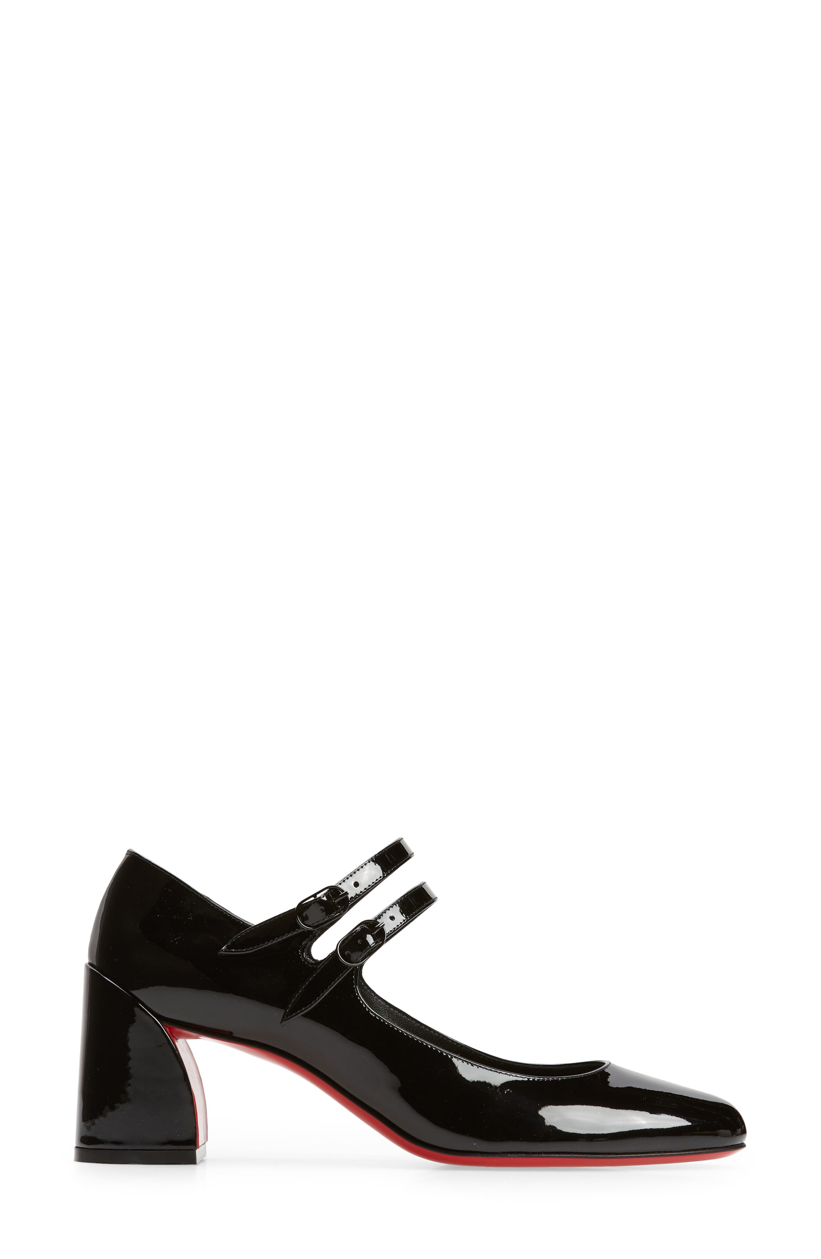 Christian Louboutin Miss Jane Pump in B439 Black/lin Black at Nordstrom - 3