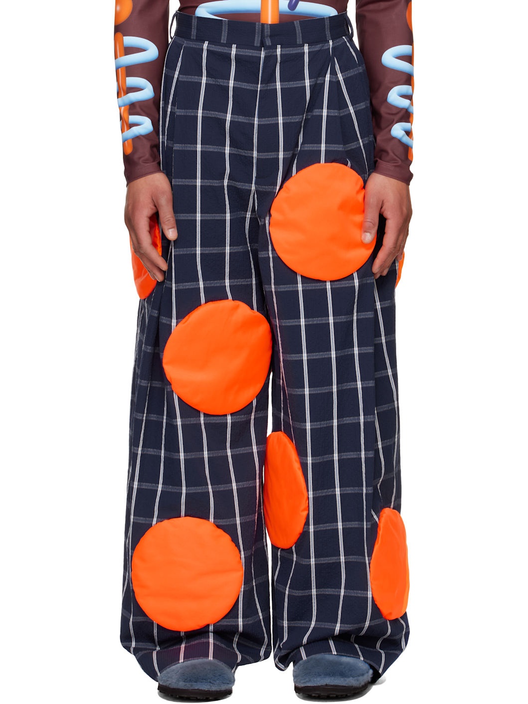 Navy Sun Trousers - 1