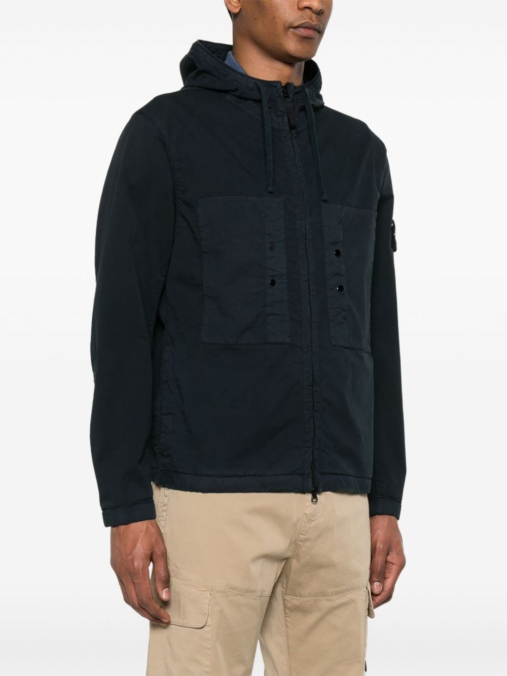 Logo cotton blouson jacket - 3
