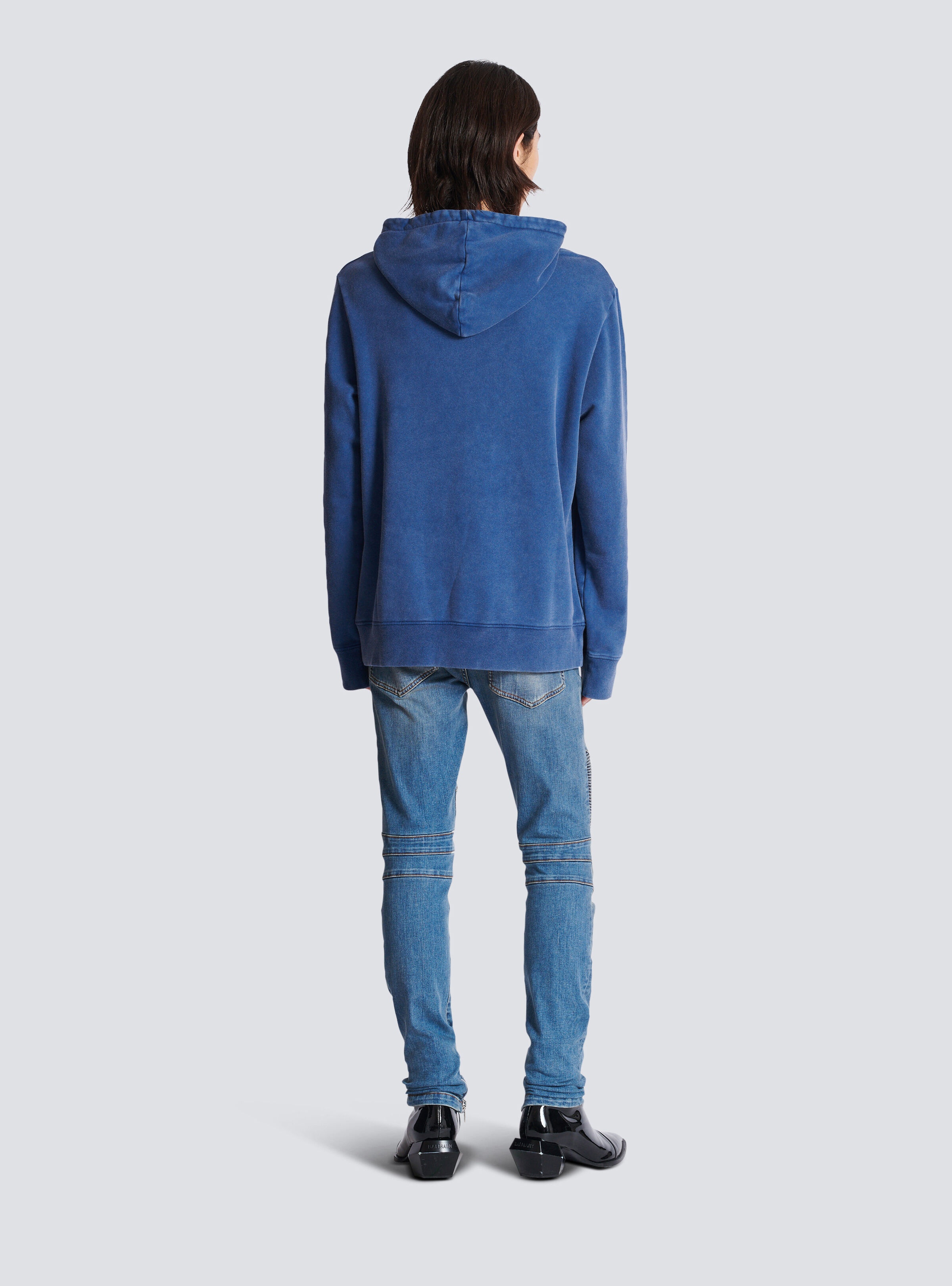 Vintage Balmain embroidered hoodie - 4