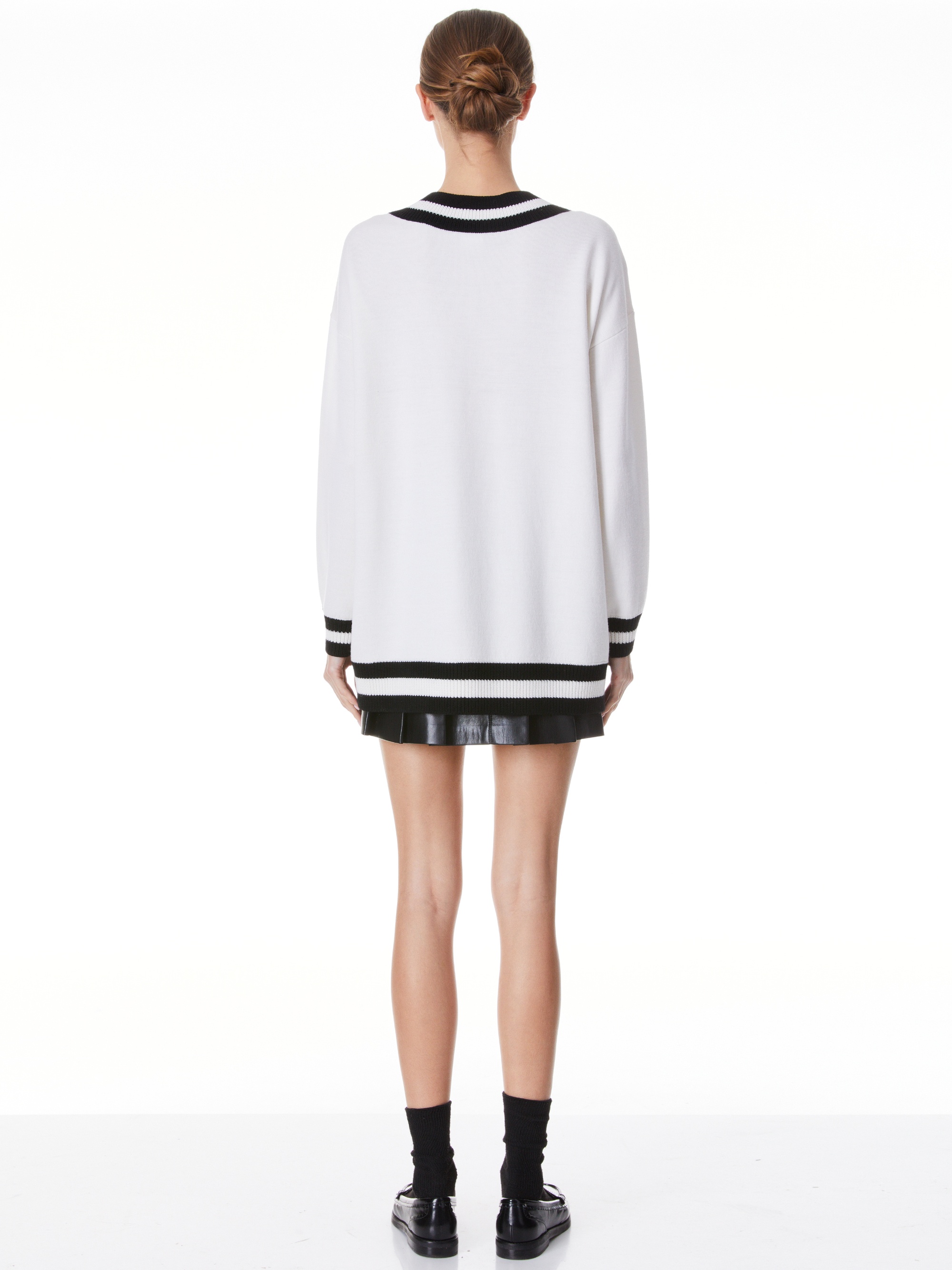 CLEMENT V-NECK VARISTY STRIPE PULLOVER - 3