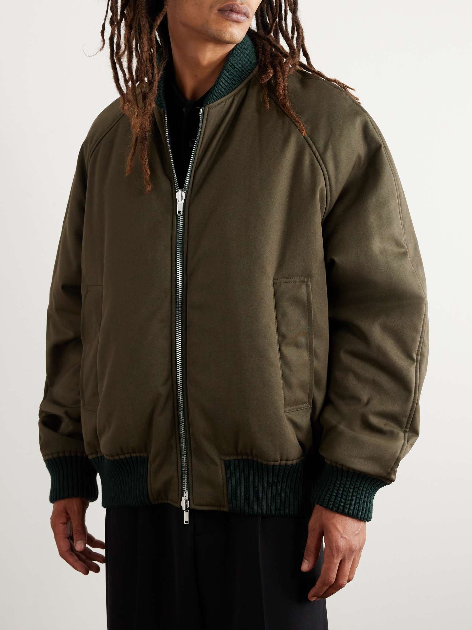 Checked Cotton-Twill Bomber Jacket - 6
