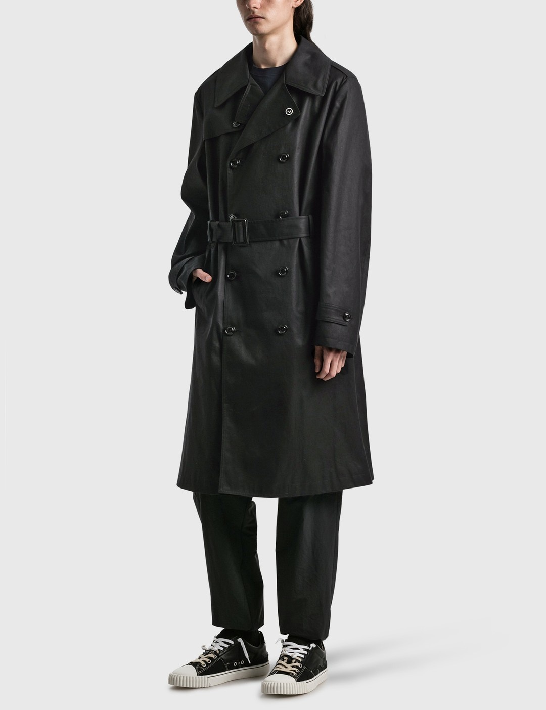 7 MONCLER FRGMT HIROSHI FUJIWARA SEGIN PEACOAT - 5