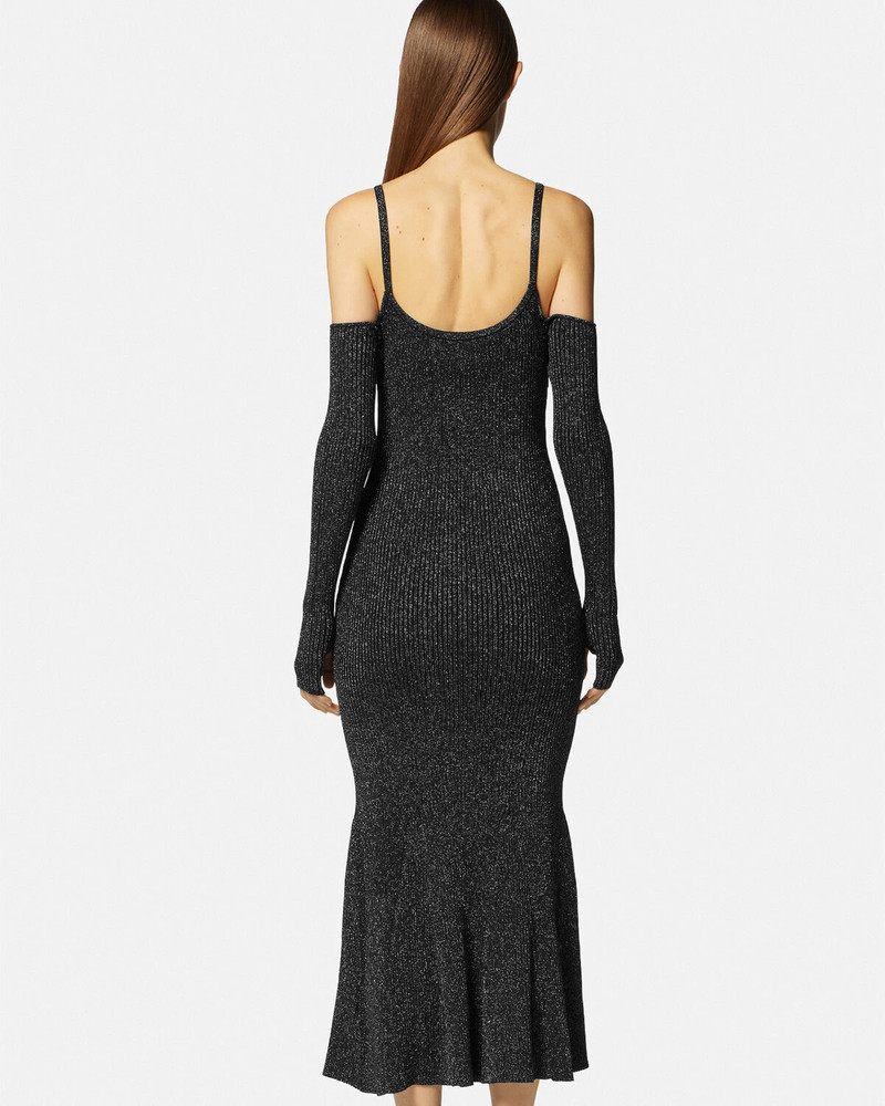 Logo Cutout Midi Dress 4