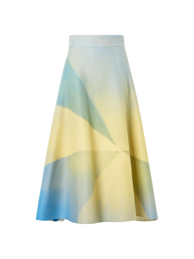 Women's Sunbeam Print Cotton Midi-Skirt 1