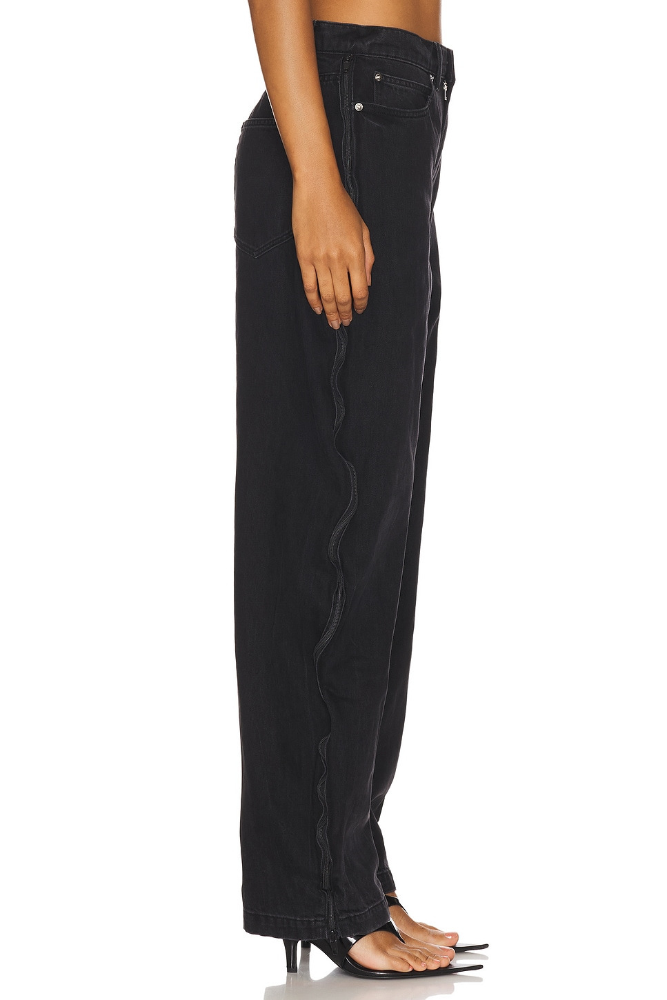 Curved Zipper Pant - 4