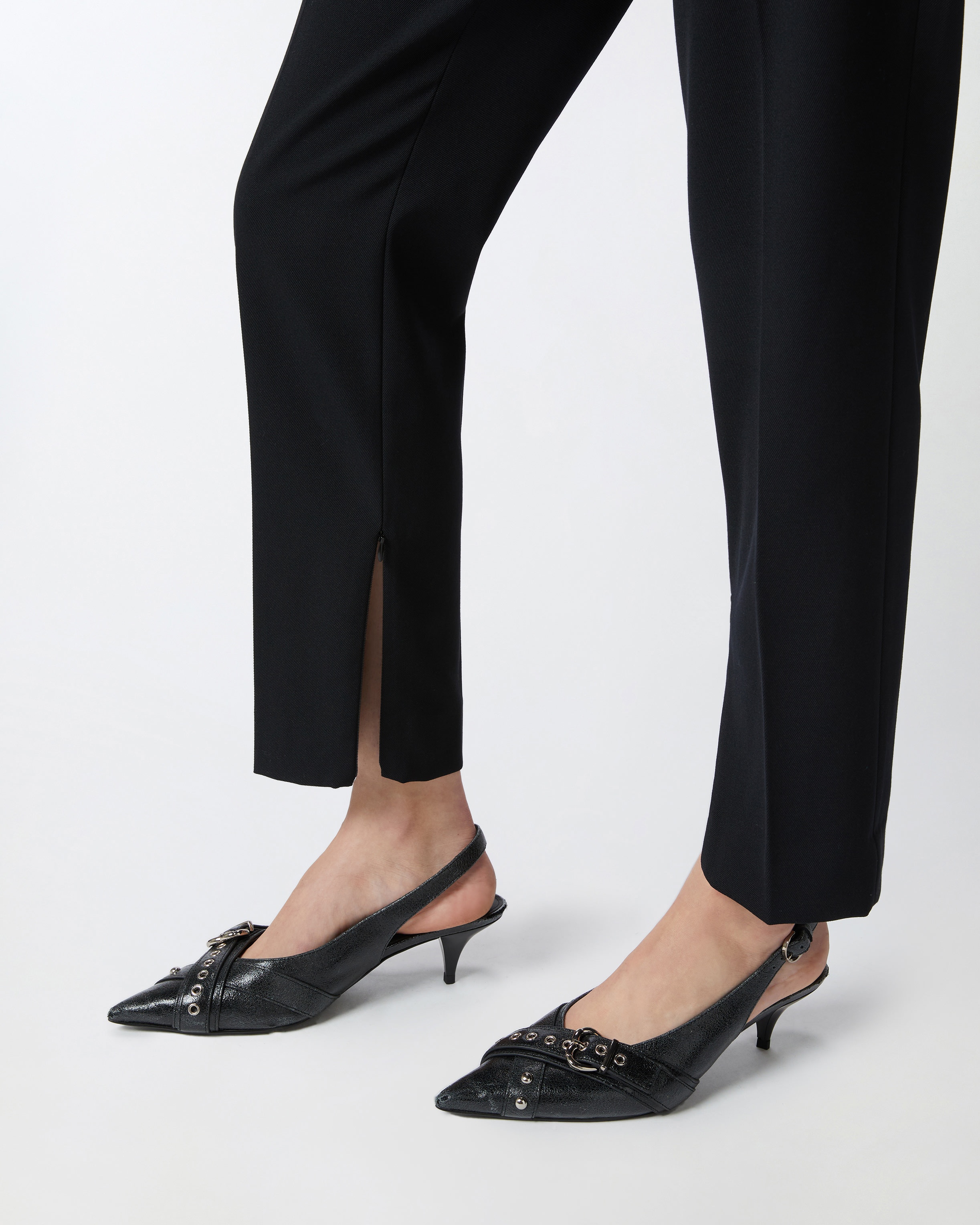 ELEGANT CIGARETTE TROUSERS WITH SLITS - 5