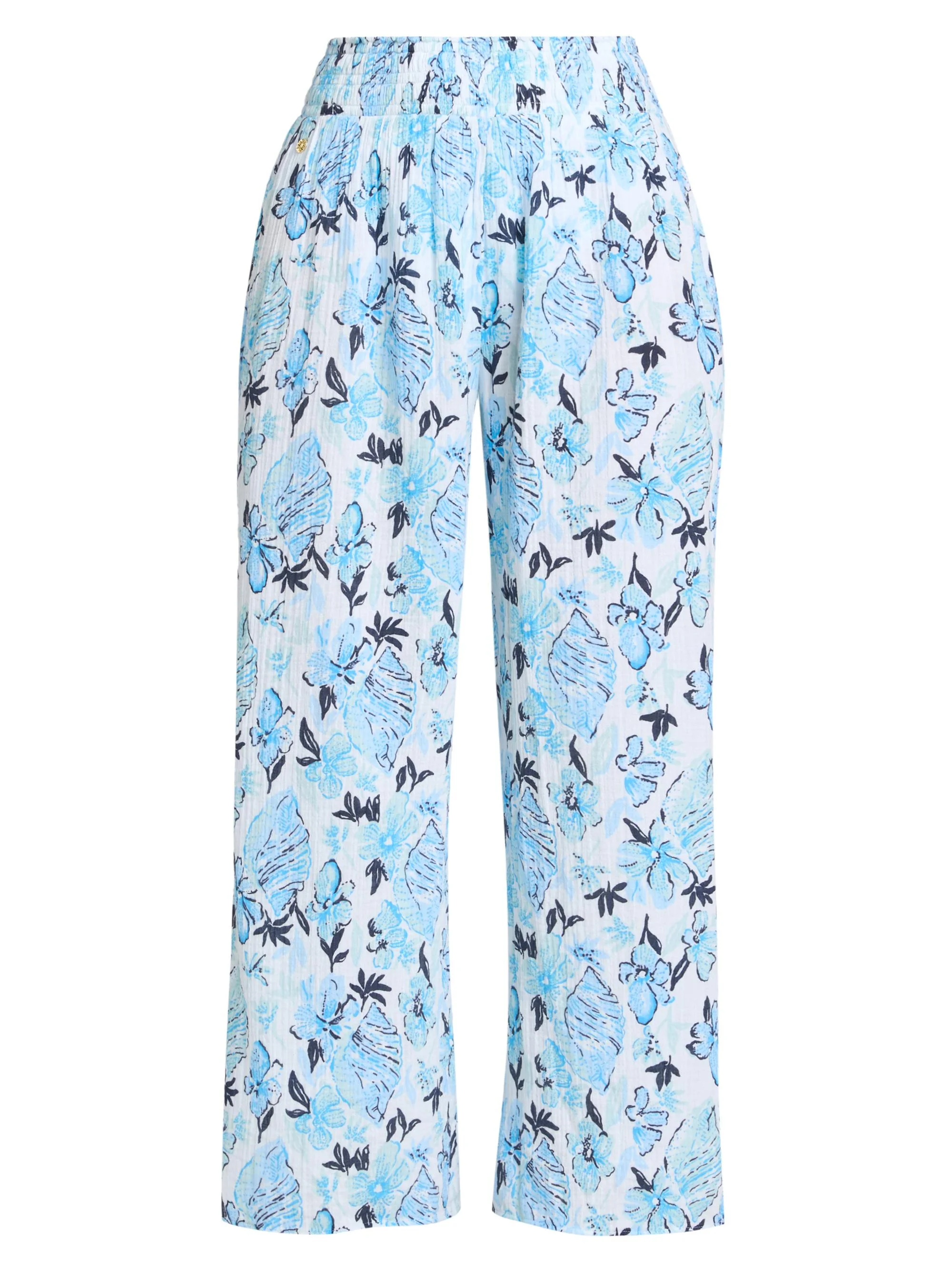 Women's Enzo Seahsell Coverup Pants - White Multi - 1