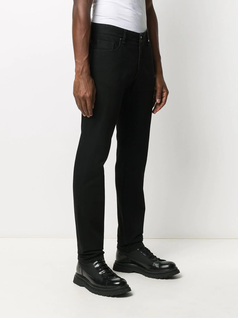 FF embossed slim leg trousers - 3