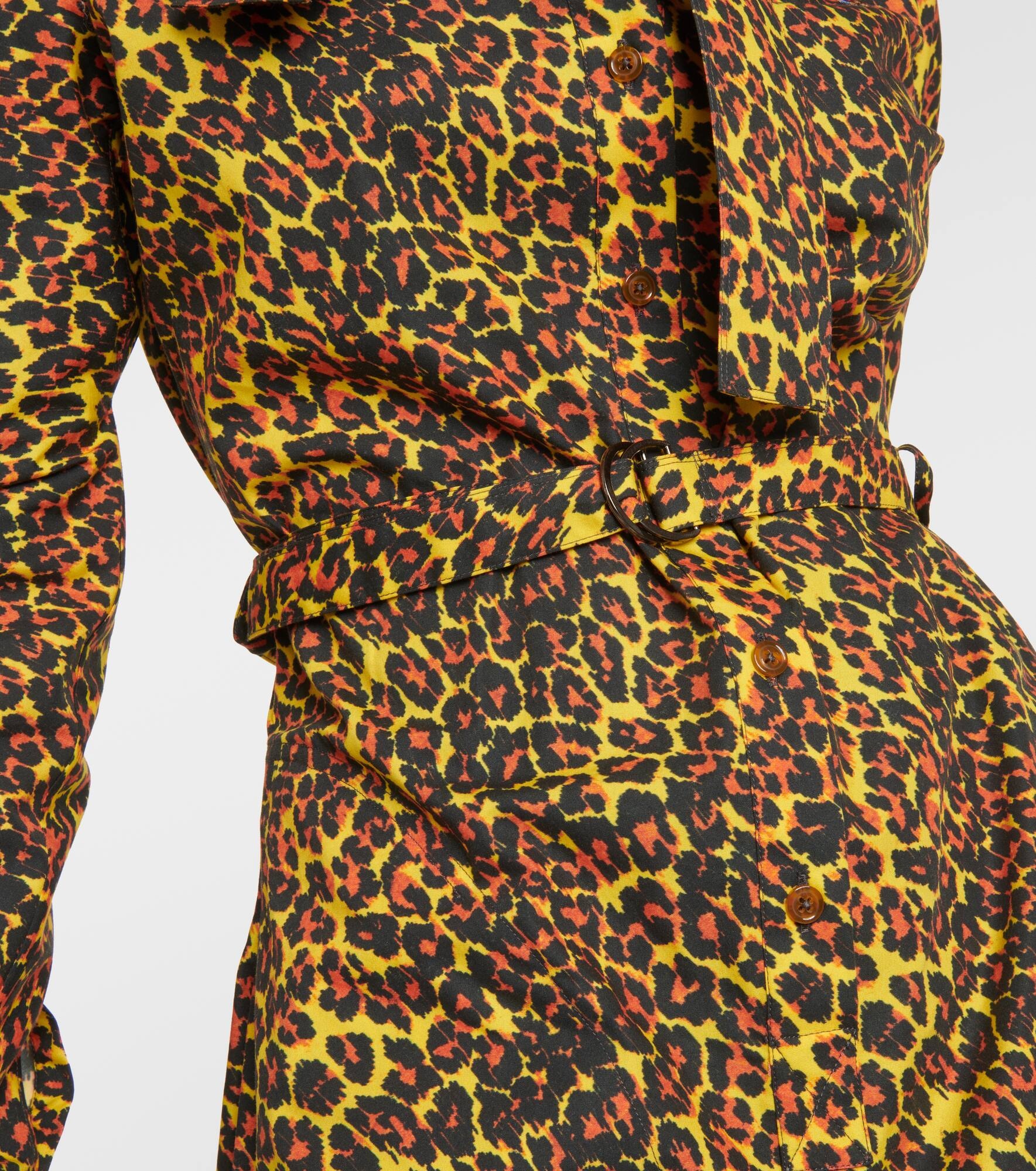 Leopard-print cotton maxi dress - 5