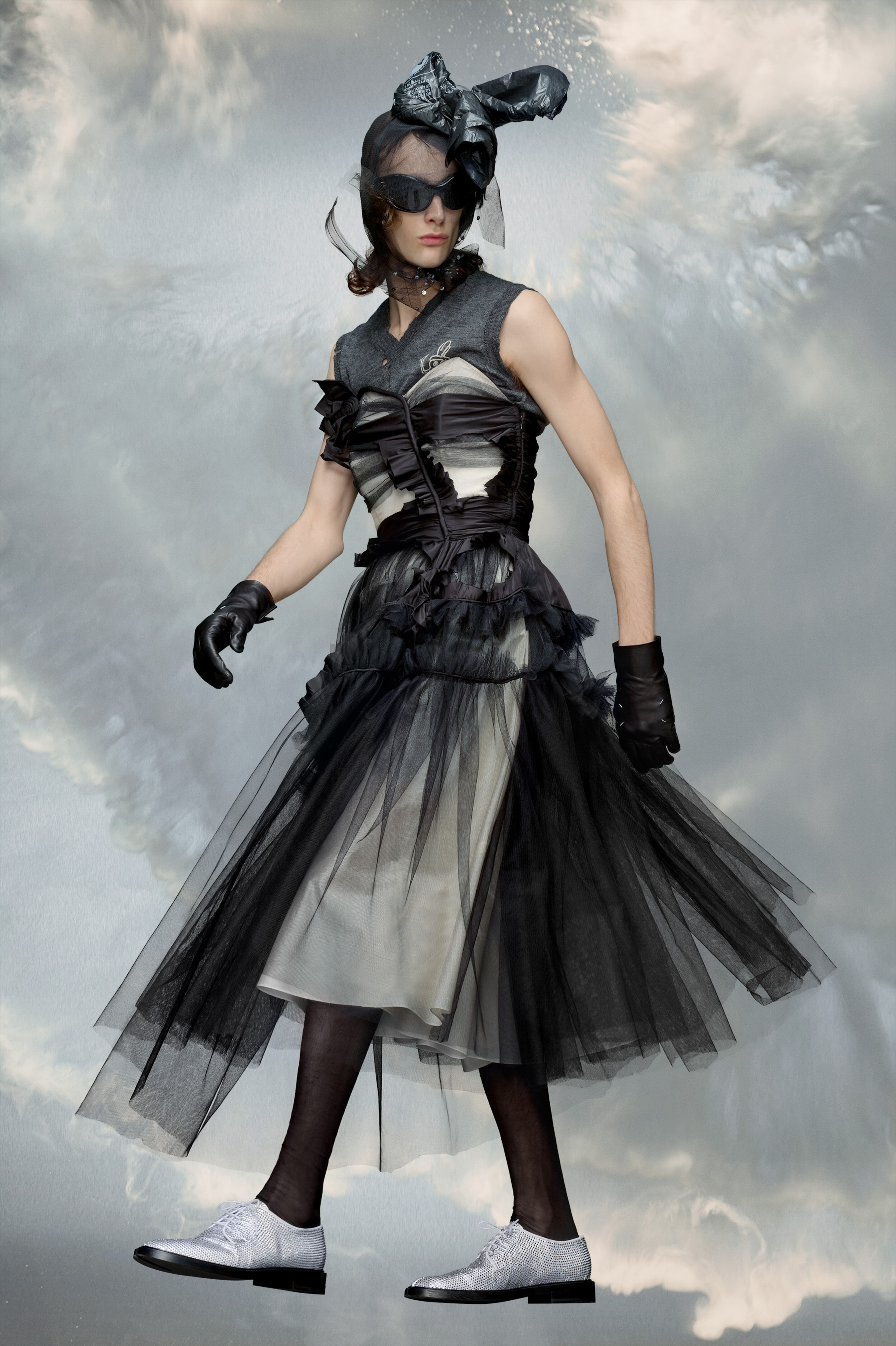 スカート Maison Margiela Contrast stitching corset dress Maison Margiela Décortiqué corset dress | REVERSIBLE