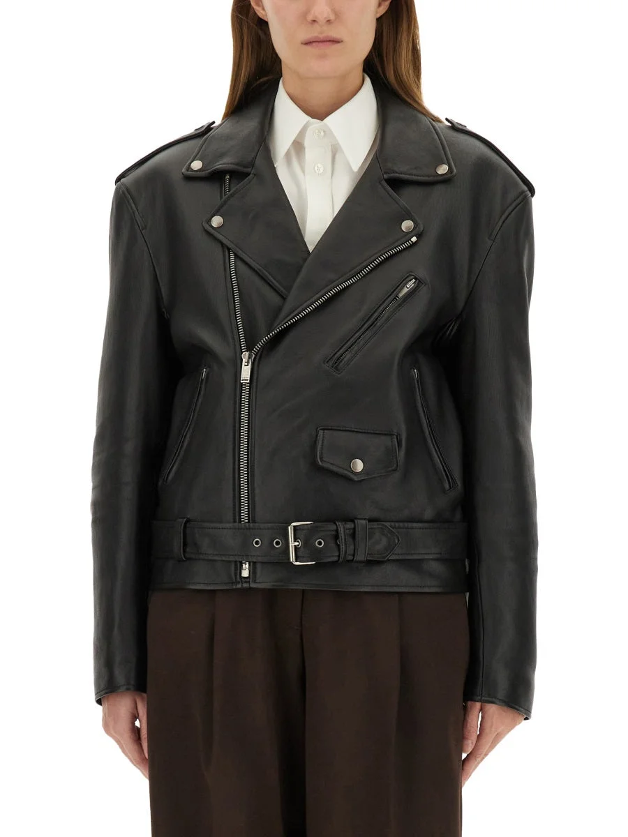 Saint Laurent Women Leather Jacket - 1