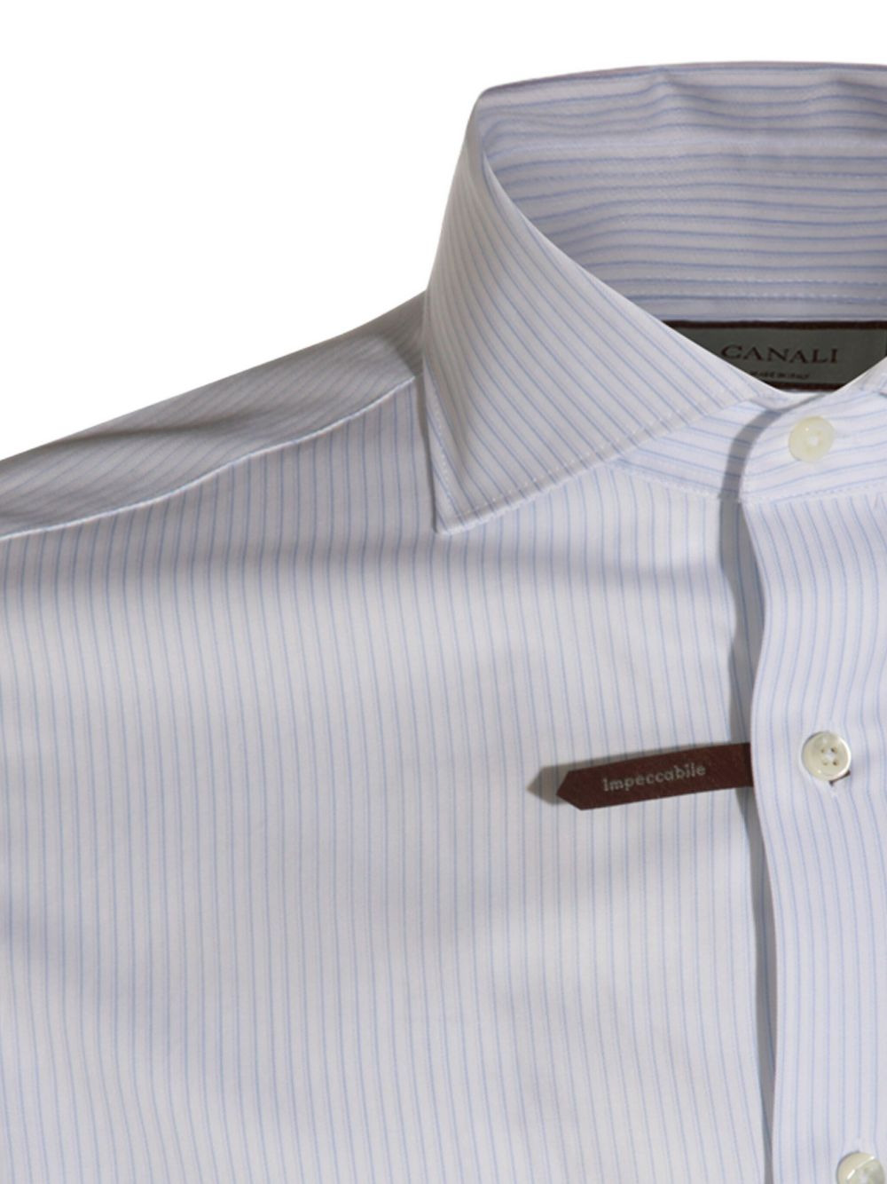 striped button-fastening shirt - 4