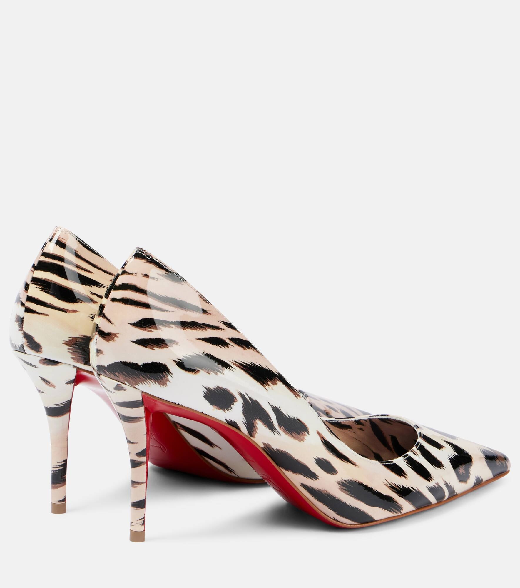 Miss Z 80 printed patent leather pumps - 2