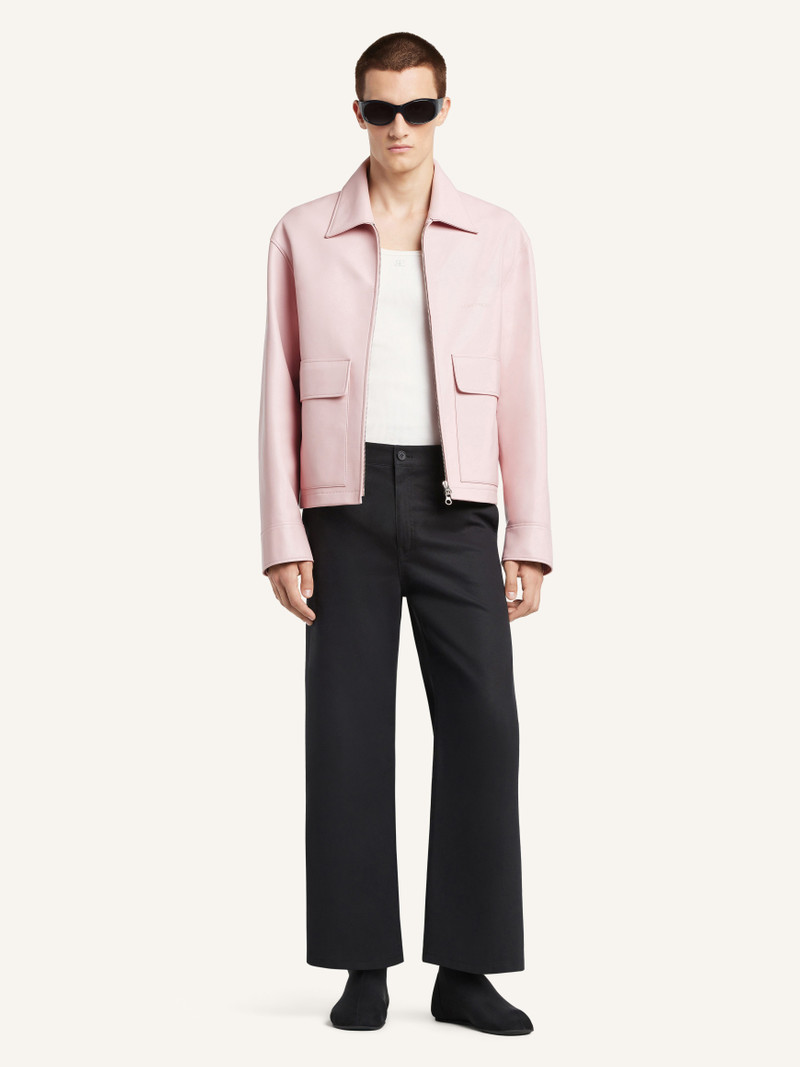 courrèges 2-POCKET LEATHER JACKET outlook