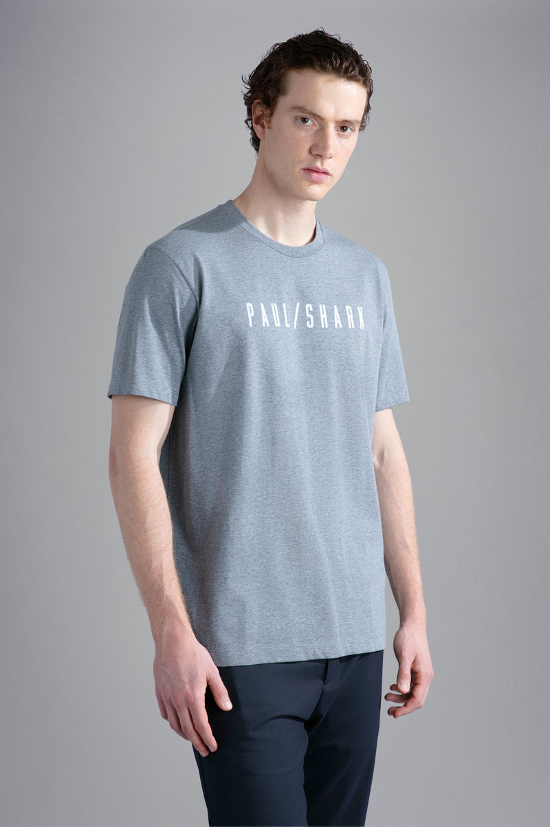 Paul & Shark COTTON T-SHIRT WITH PRINT outlook