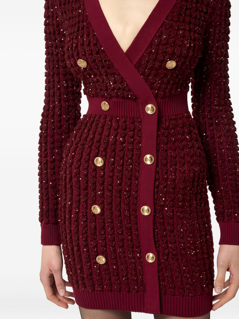bouclé-knit sequin-embellished mini dress 5