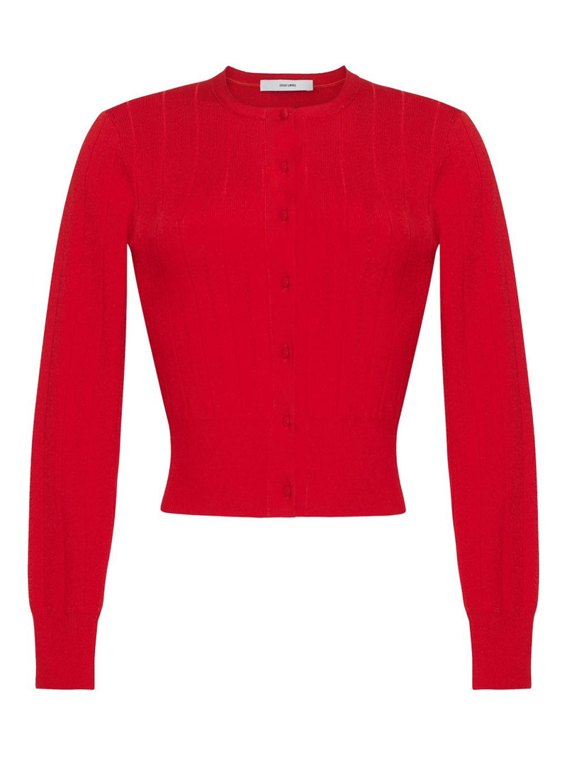 crew-neck cardigan 1