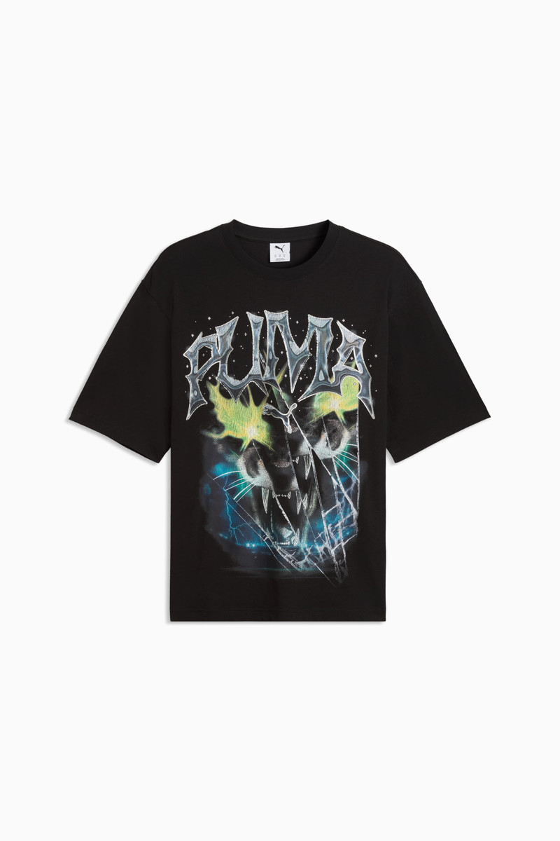 House of Graphics Men's Vintage Cat Boxy Tee 1