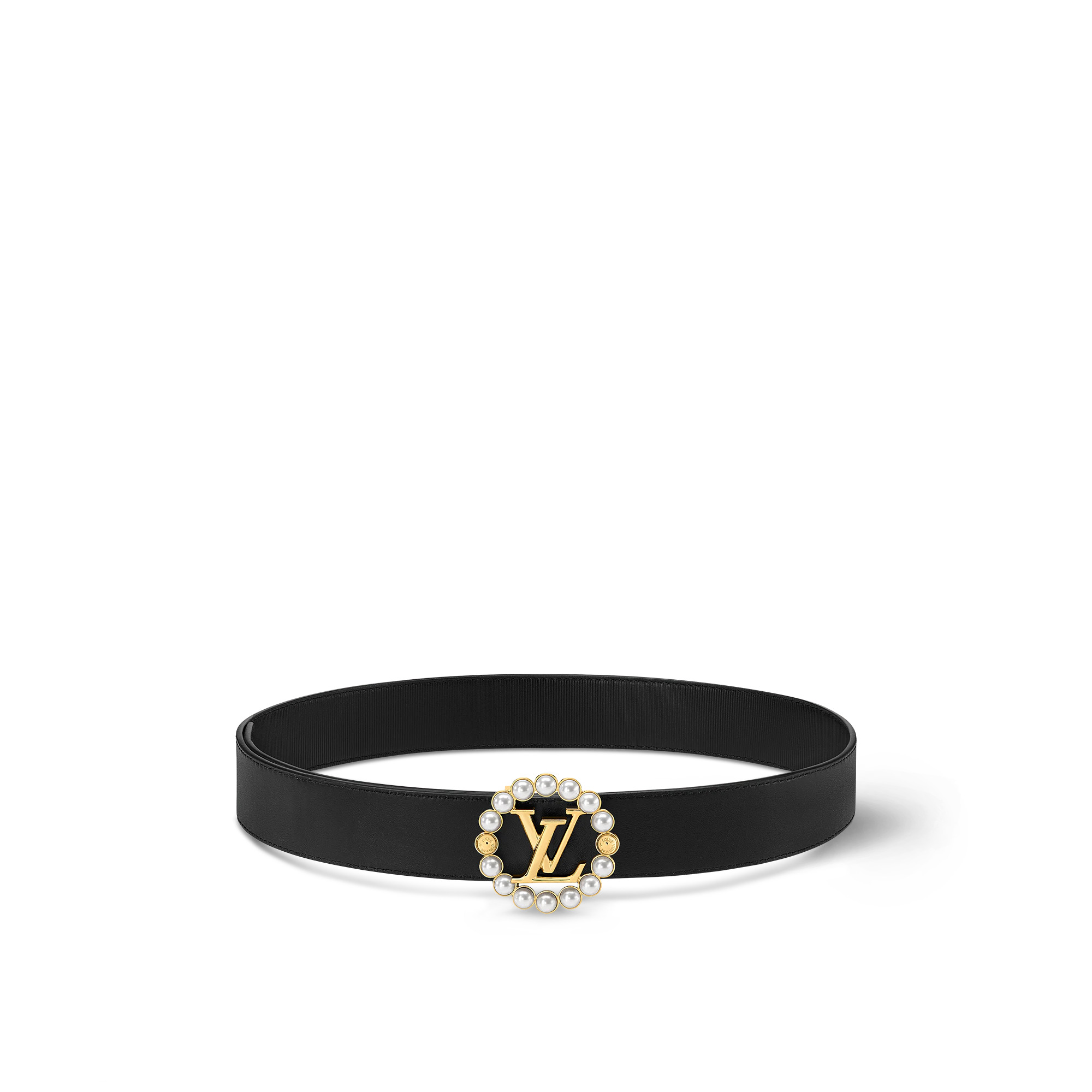 LV Circle Pearl 35MM Reversible Belt - 1