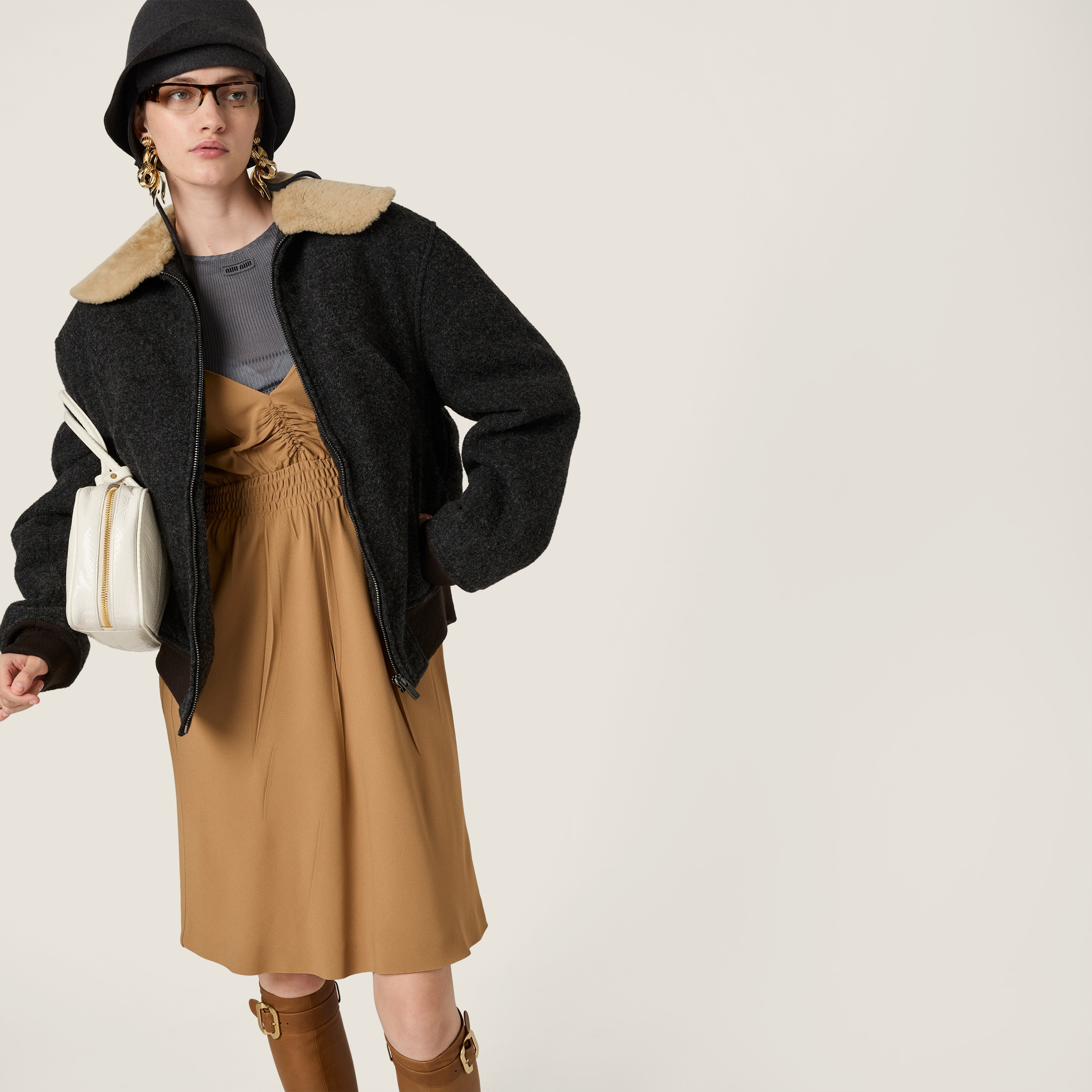 Shetland wool blouson jacket - 5