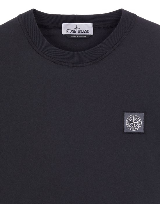 23757 GARMENT-DYED COTTON JERSEY 'FISSATO' TREATMENT BLACK - 3