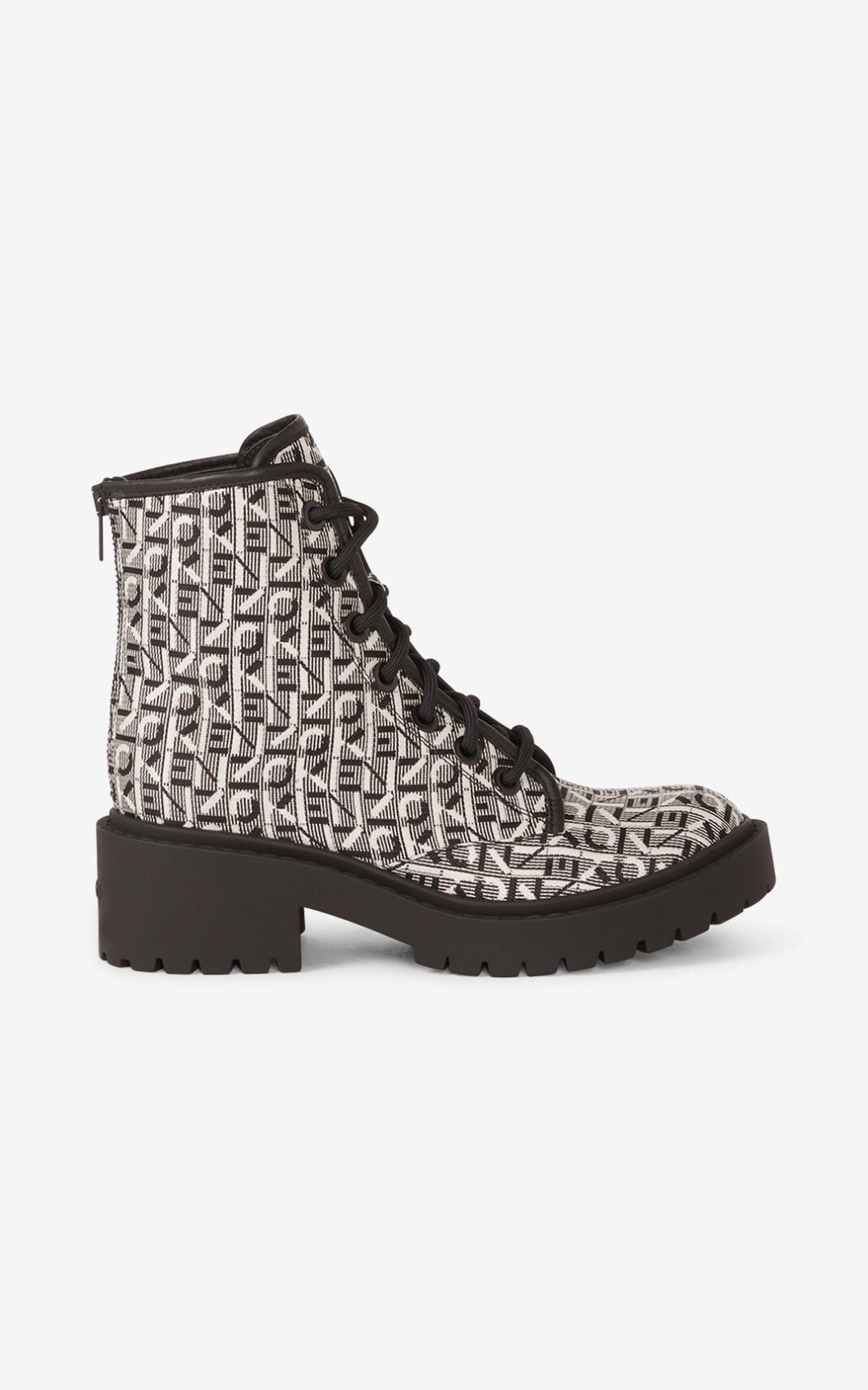 Pike lace-up jacquard boots - 1