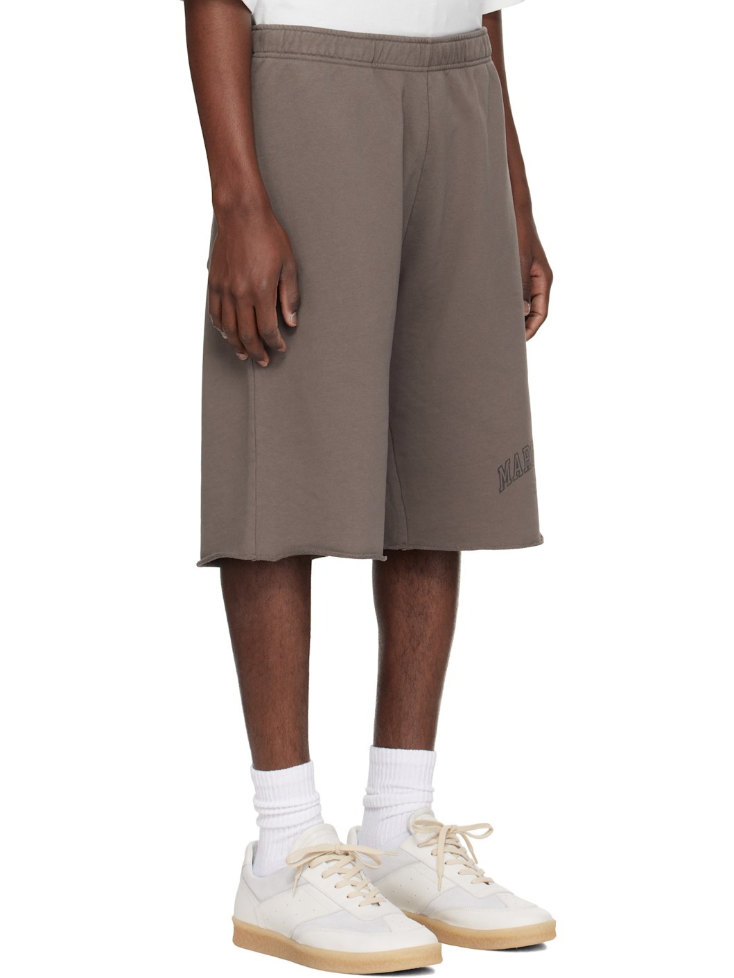 Brown Varsity Print Shorts - 2