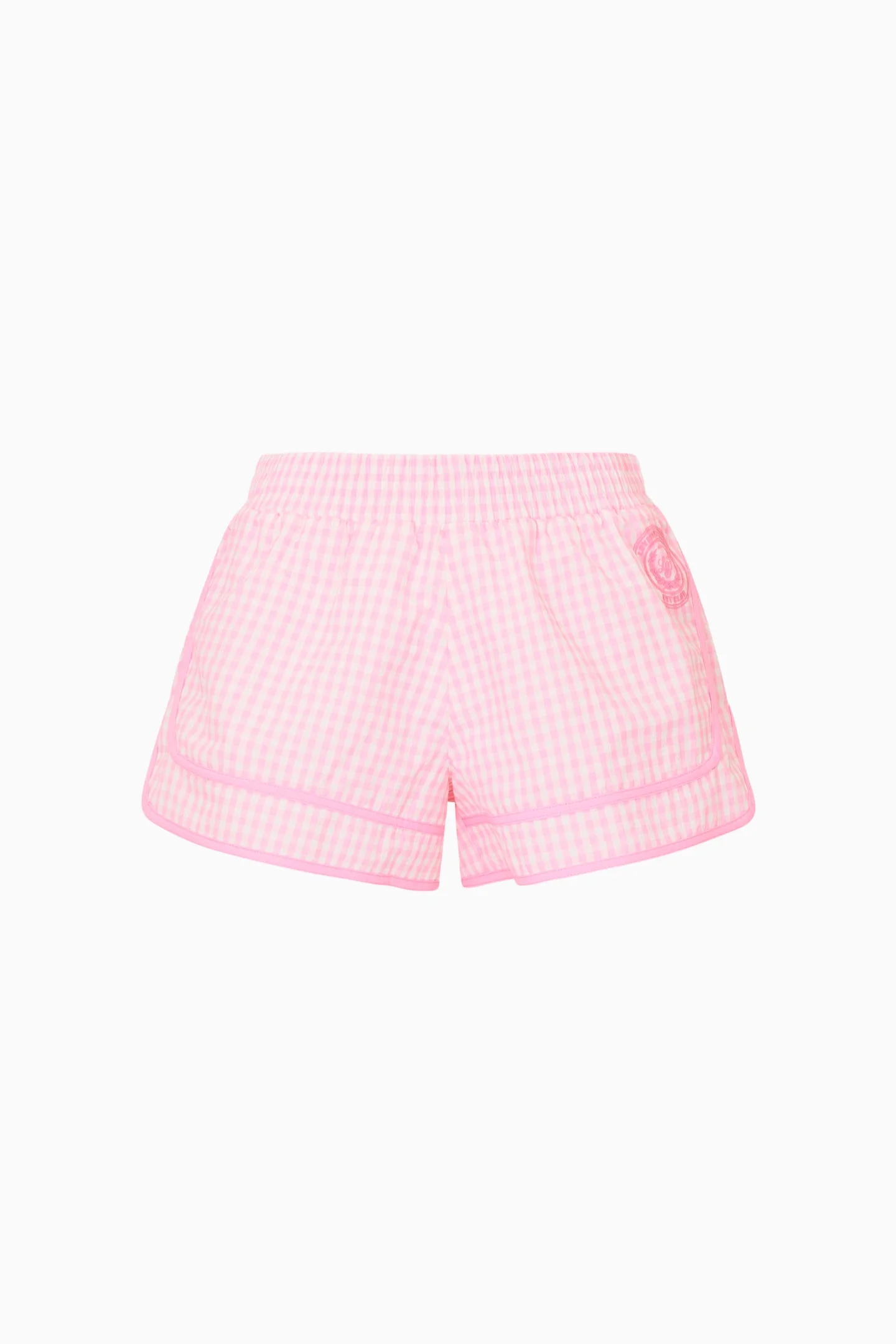 Lavey Gingham Windbreaker Shorts - 1