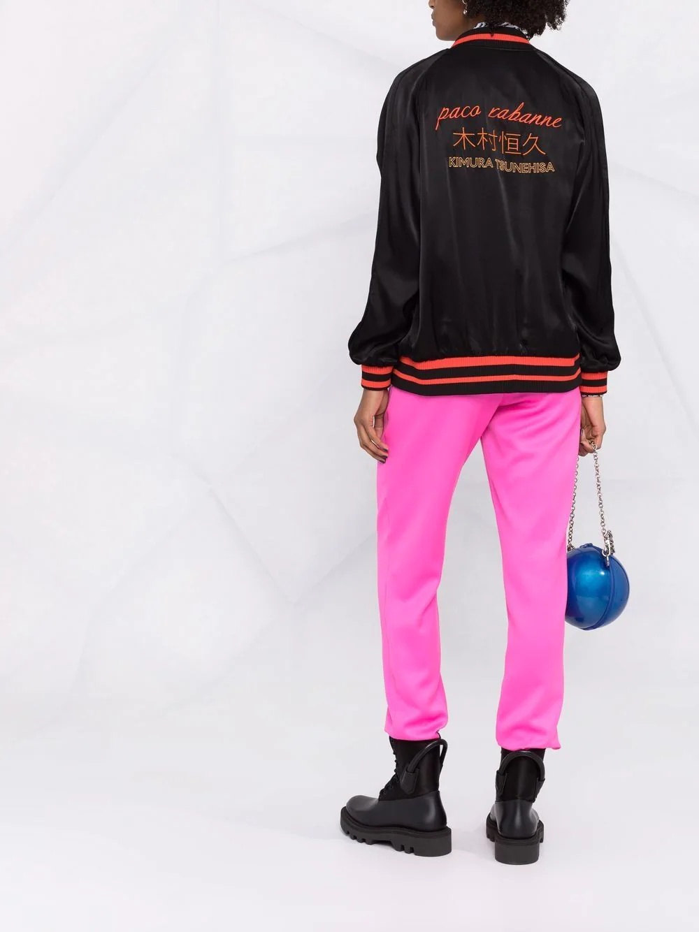 logo patch bomber jacket - 6