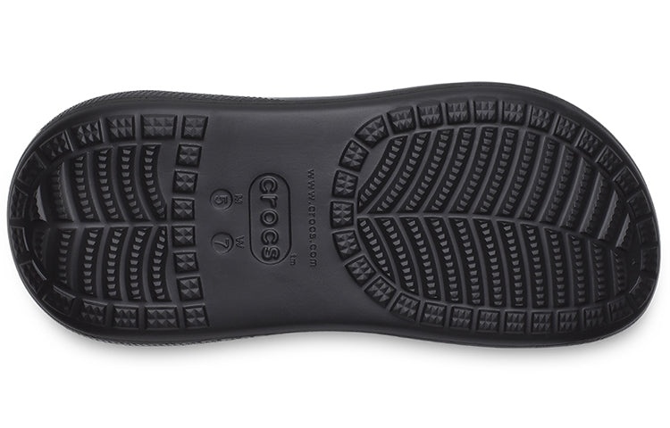(WMNS) Crocs Crush High Shine Clogs 'Black' 209285-001 - 6