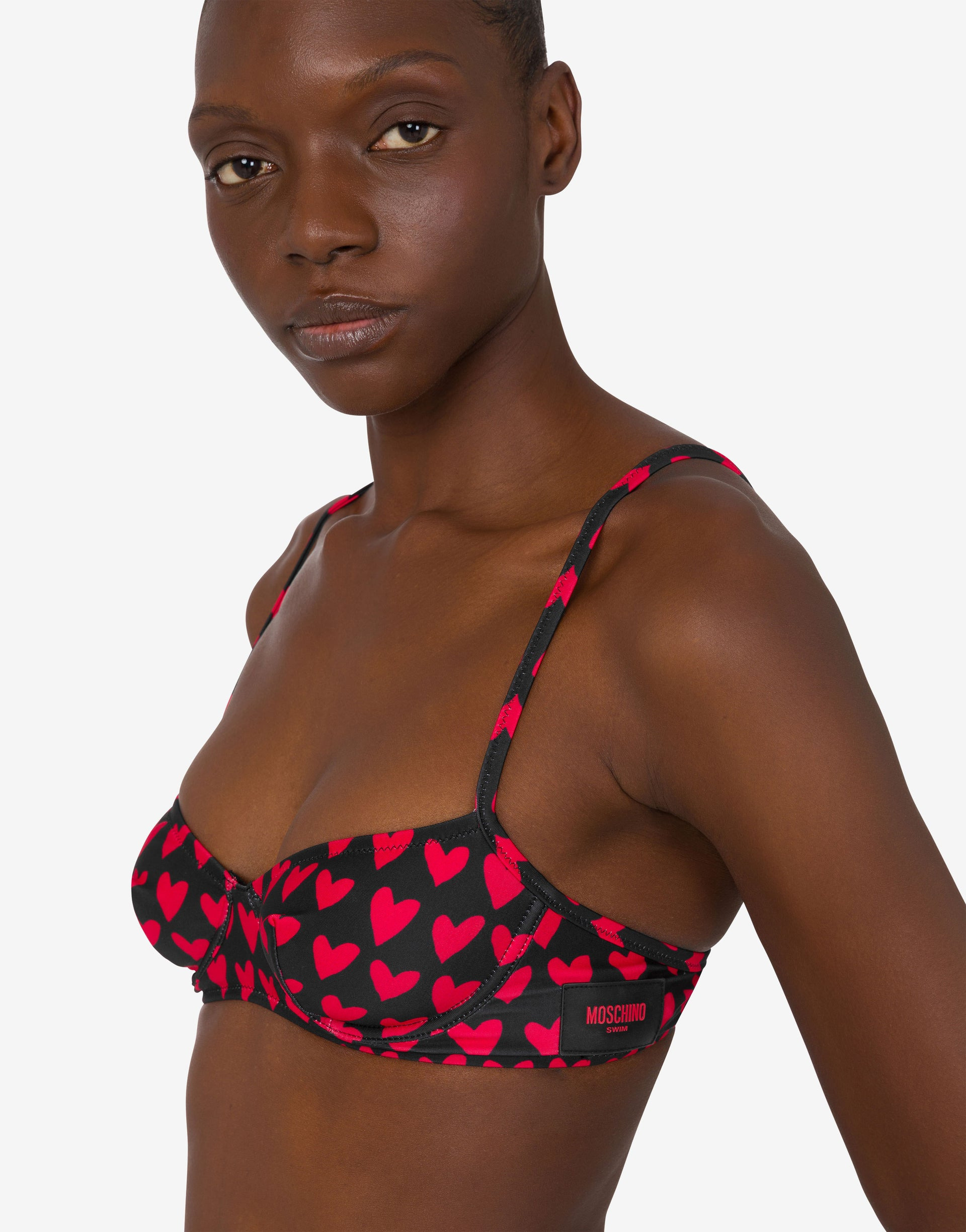 PRINTED LYCRA BIKINI TOP - 3