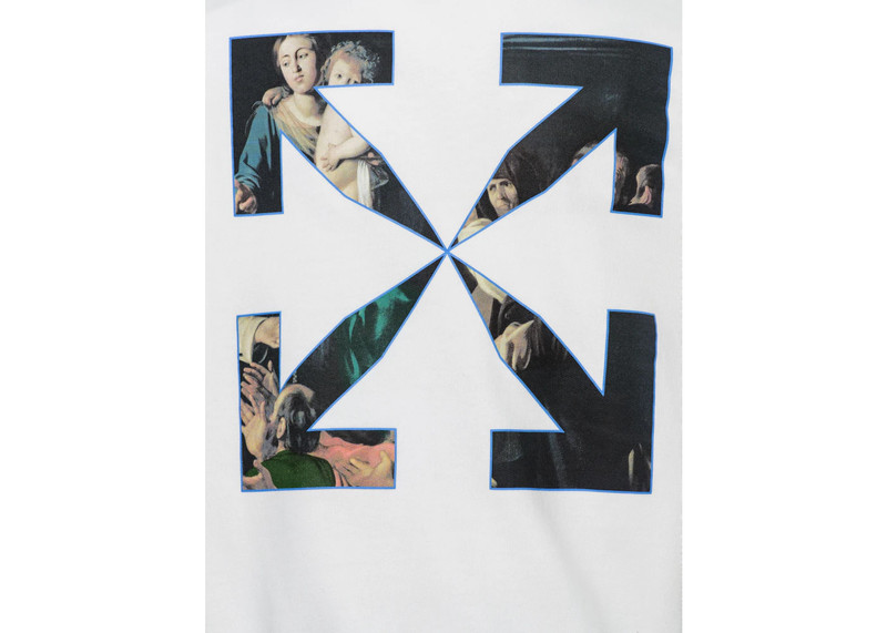 Off-White OFF-WHITE Oversize fit Caravaggio Painting Hoodie White/Black outlook