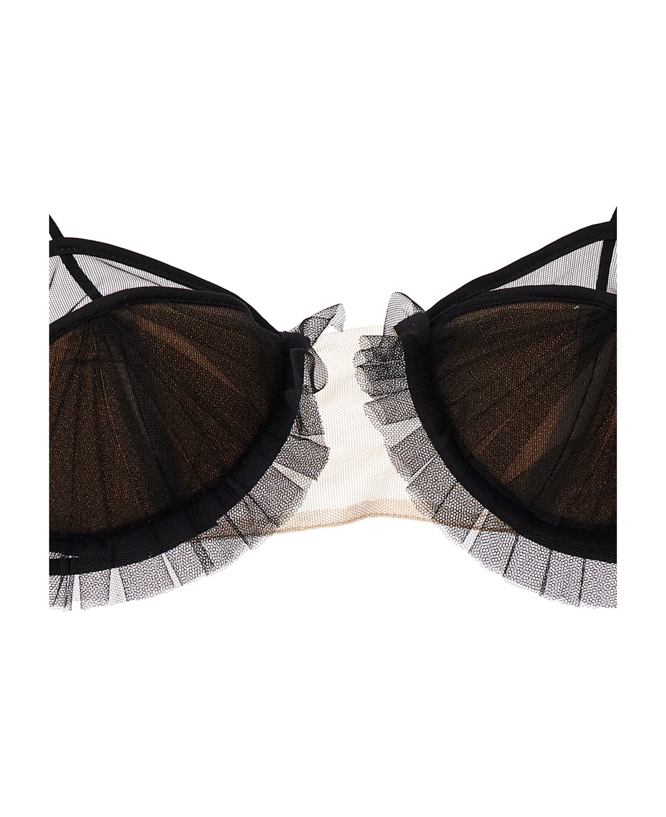 インナー・ルームウェアその他 Nensi Dojaka 'Exploding Flower' bra Exploding Flower tulle bra in black - Nensi Dojaka | Mytheresa