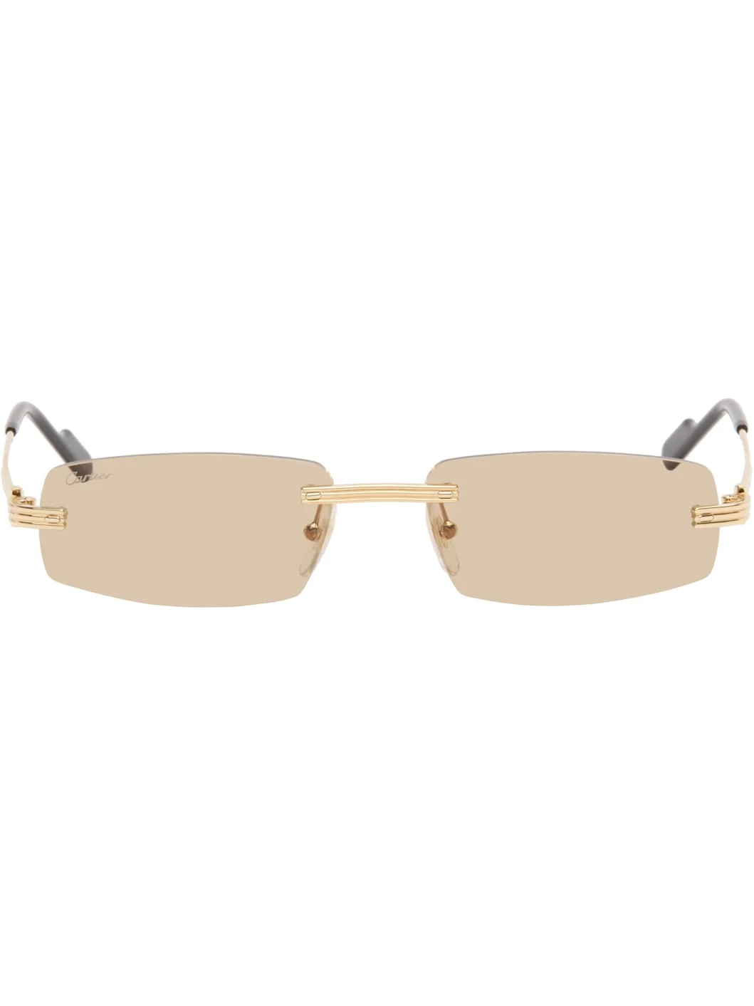 Gold 'Première de Cartier' Sunglasses - 1