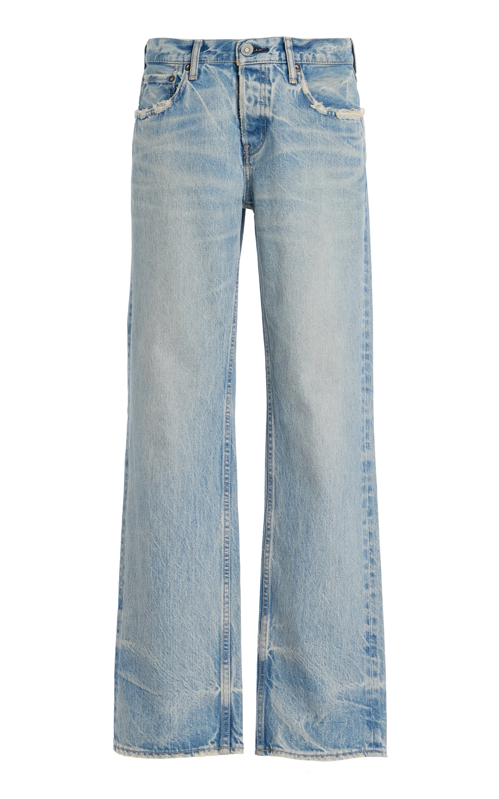 Wildwood Rigid Low-Rise Straight-Leg Jeans light wash - 1