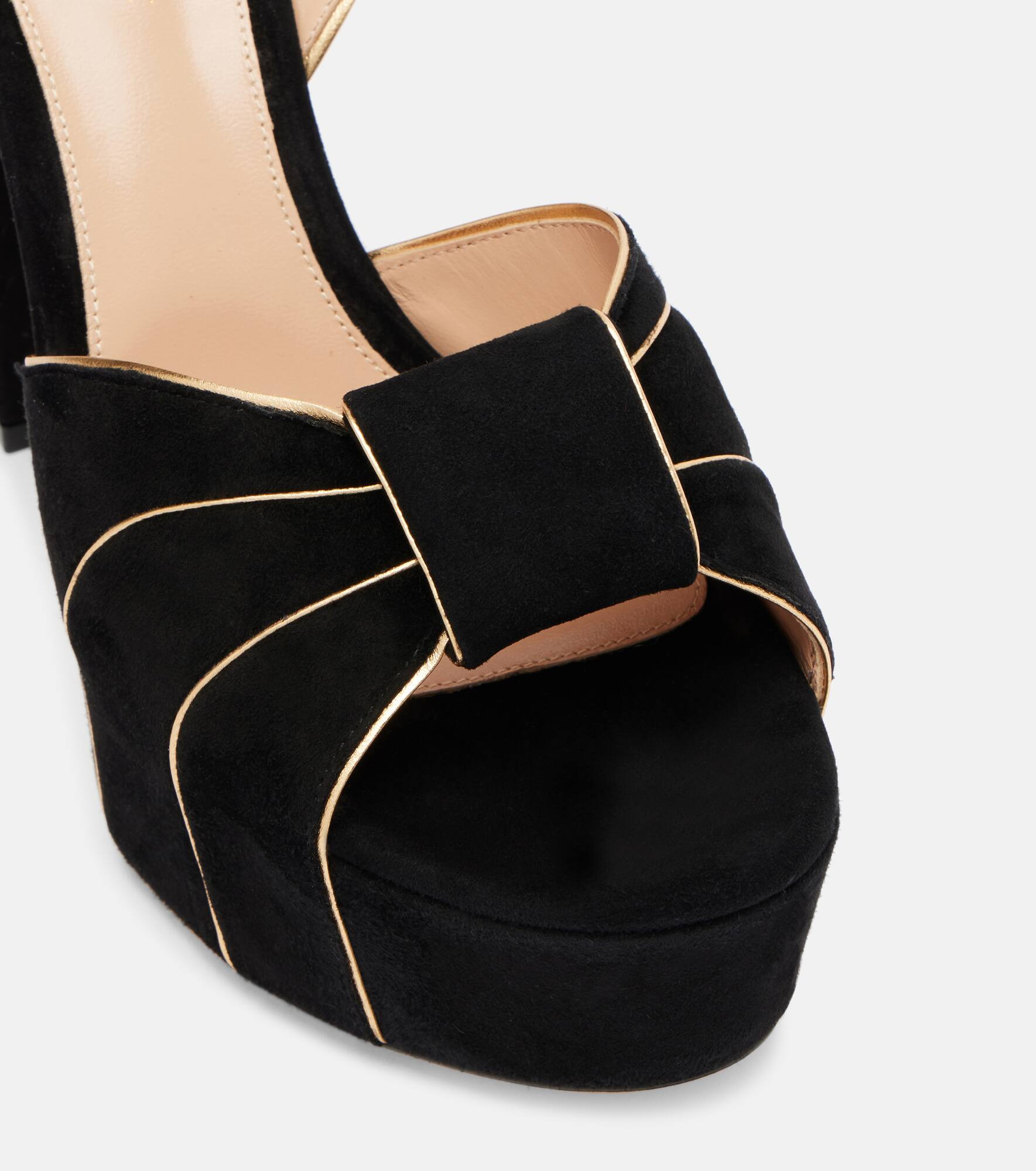 125 suede platform sandals - 5