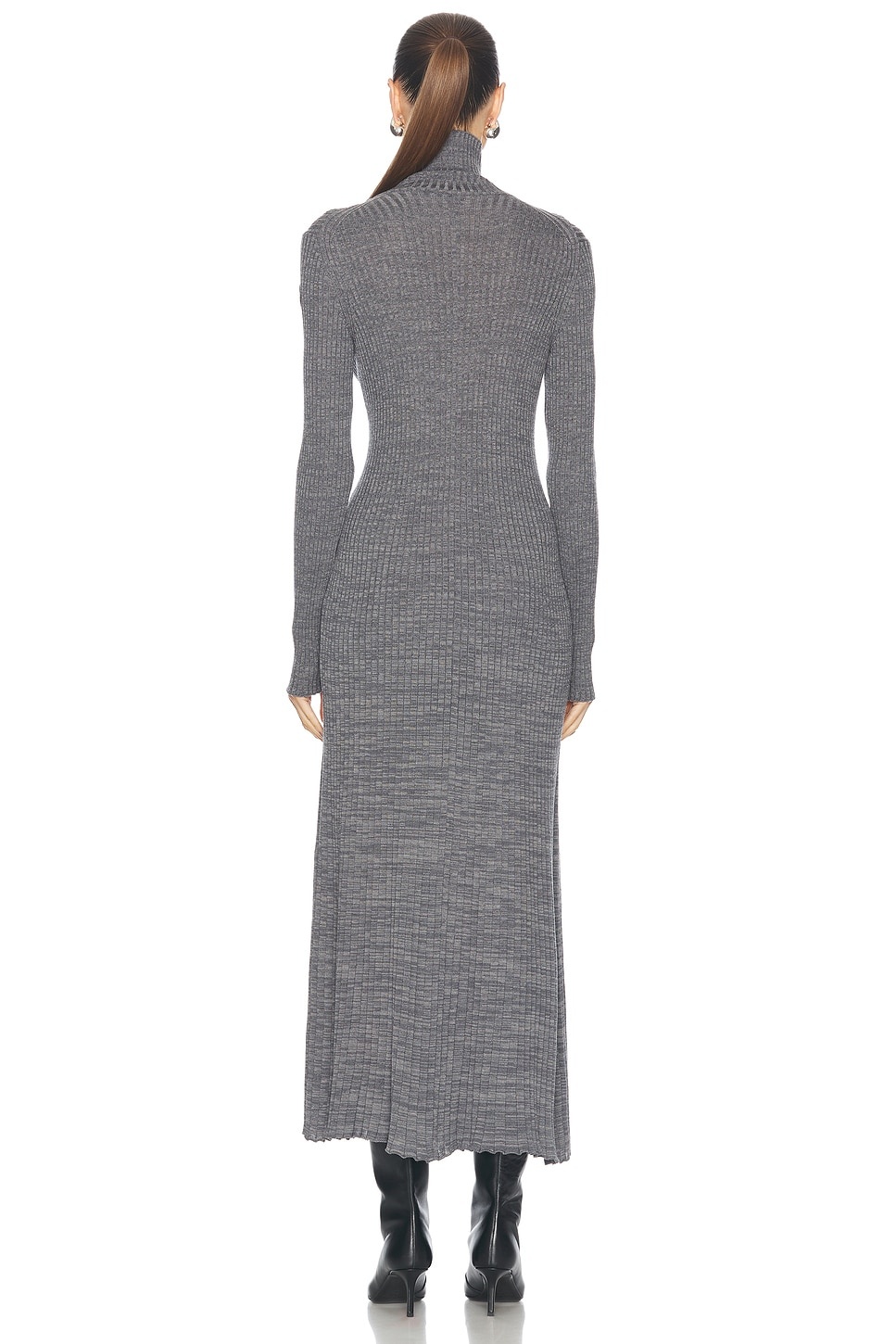 Turtleneck Knit Dress - 4