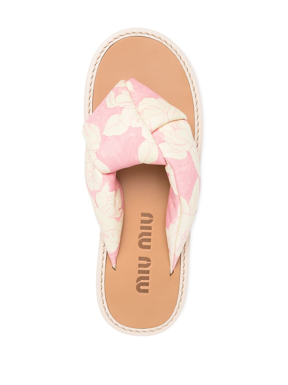 floral-print slip-on sandals - 4