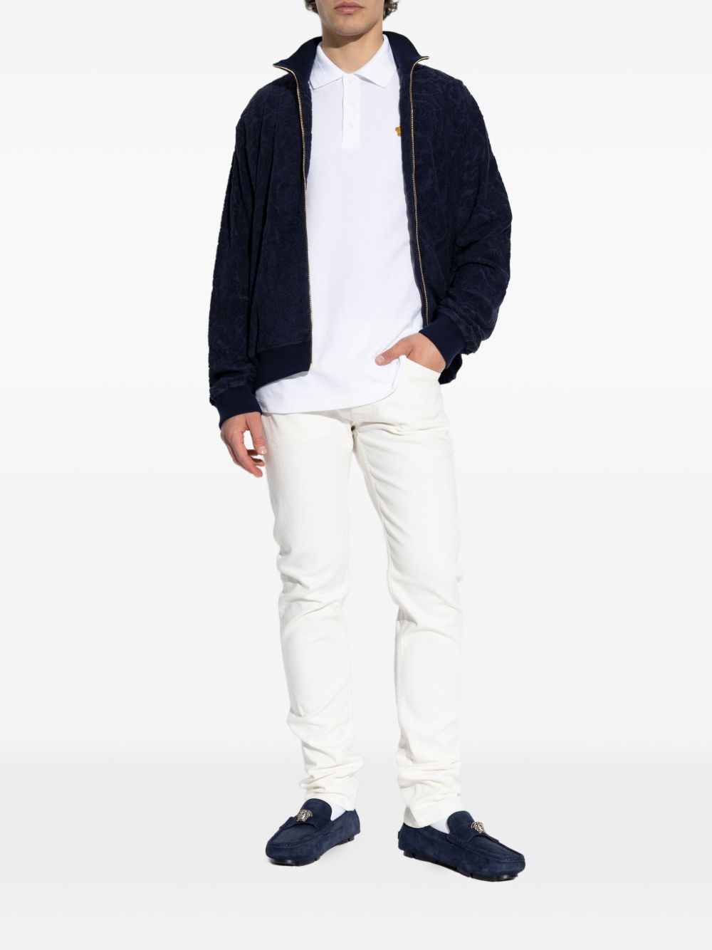 Medusa-embellished polo shirt - 2
