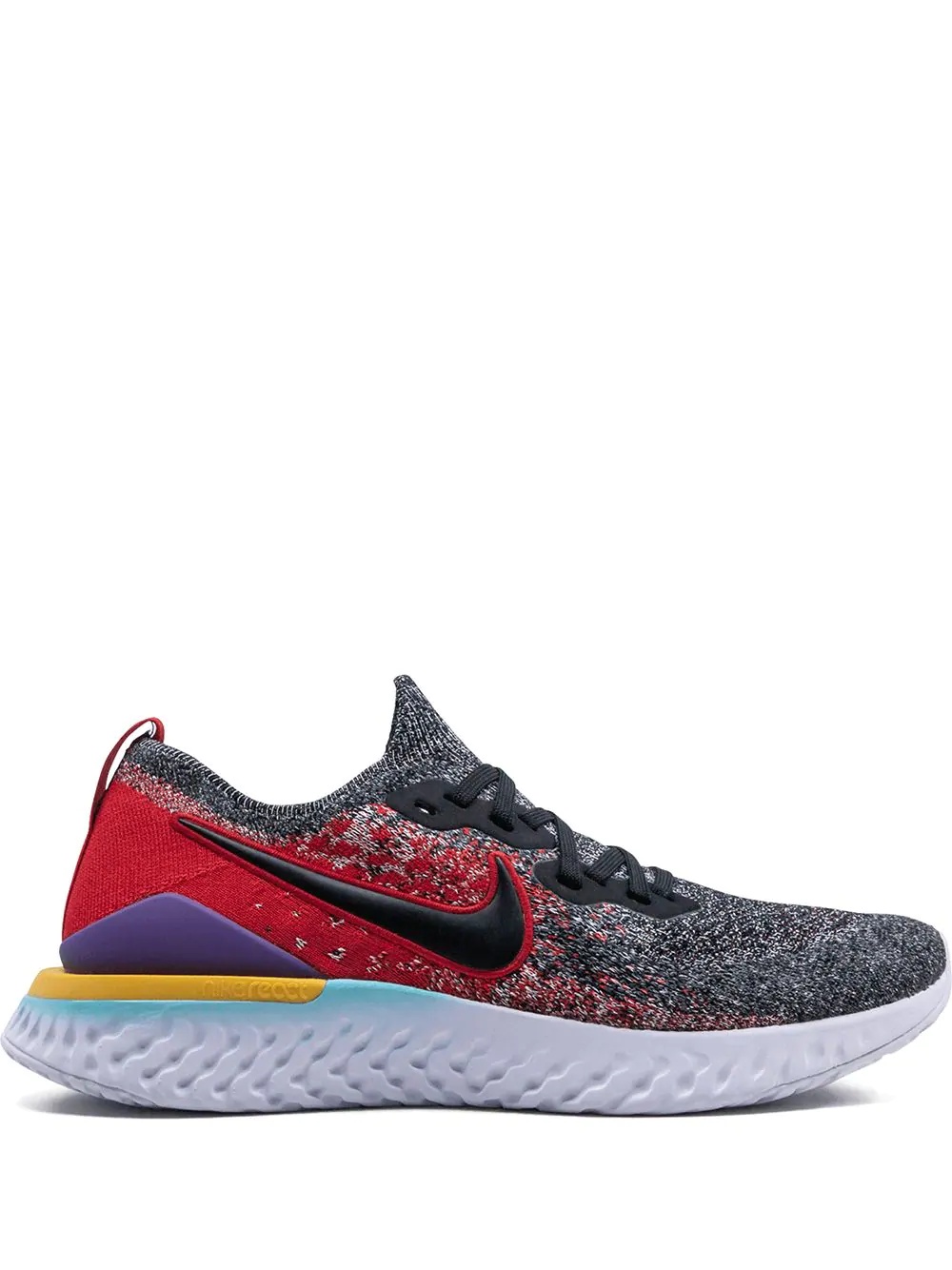 Epic React Flyknit 2 "Black/Hyper Jade" sneakers - 1