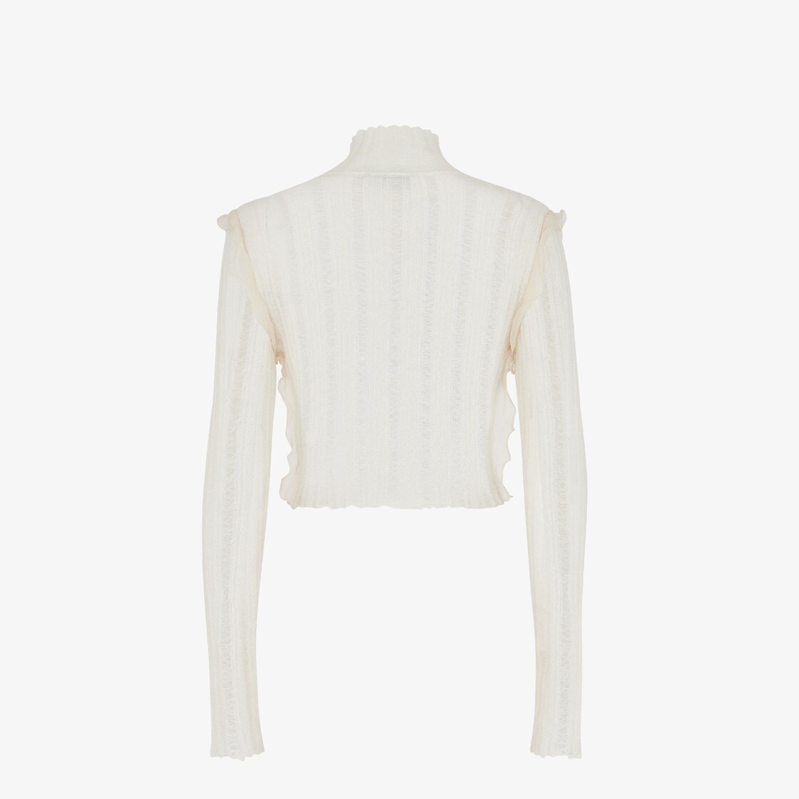 White nylon and mohair sweater - 2