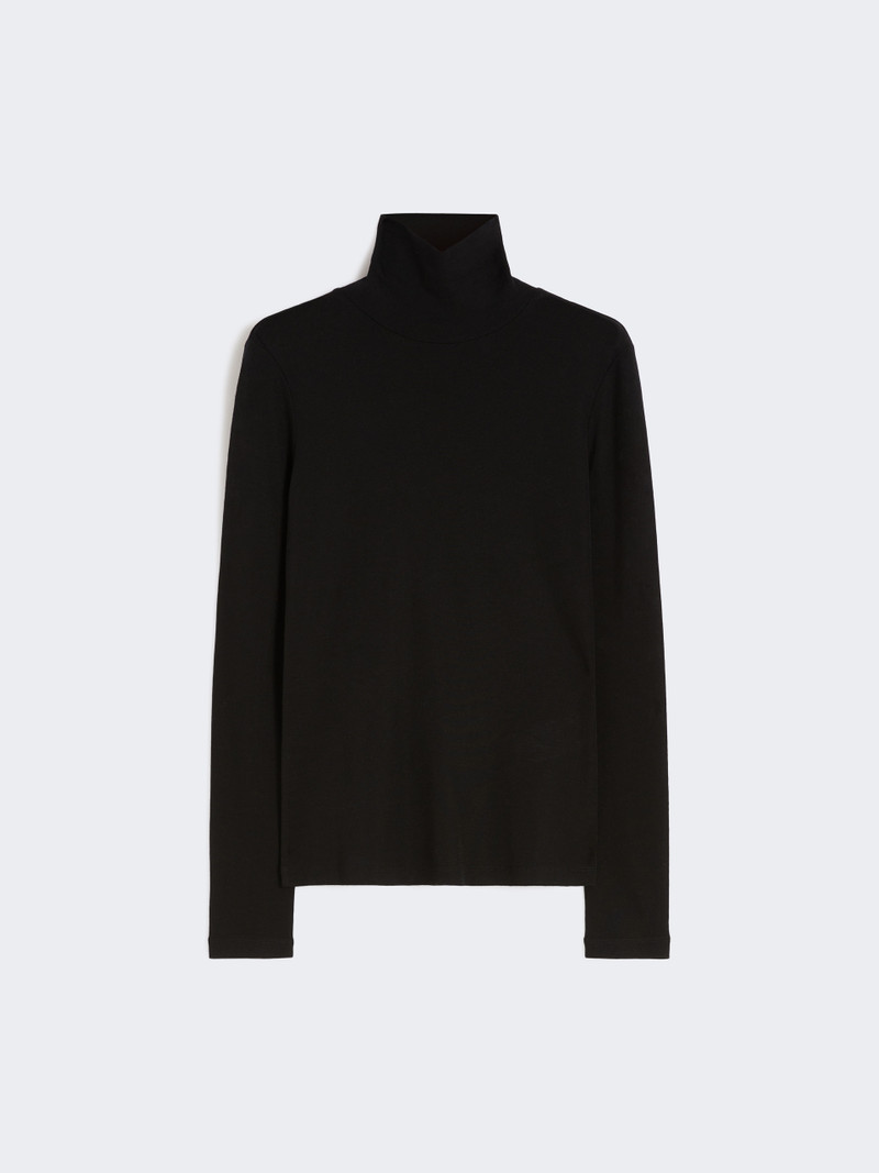 TESEO Wool and silk gauze turtleneck 1