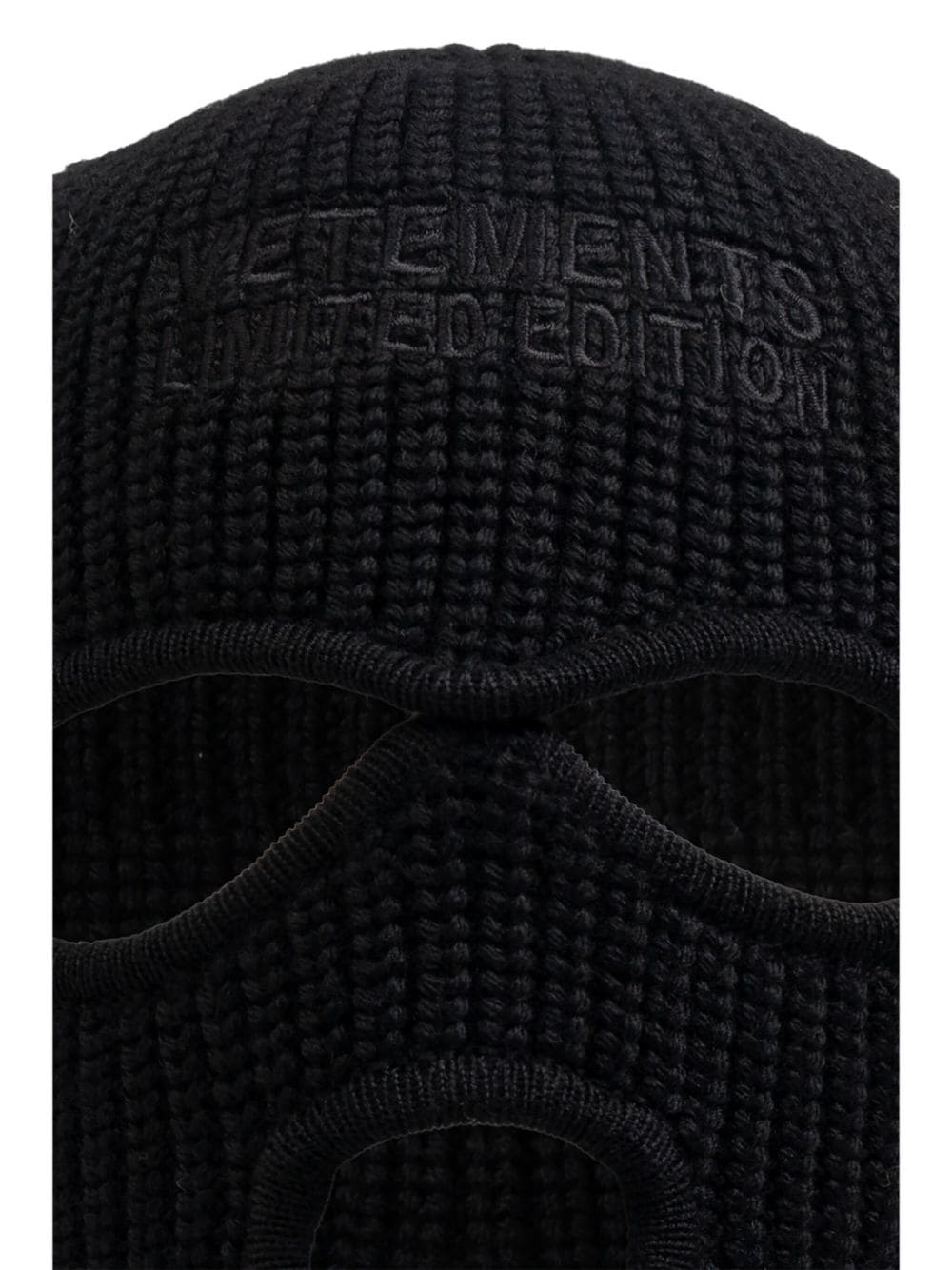 logo embroidered wool balaclava - 5