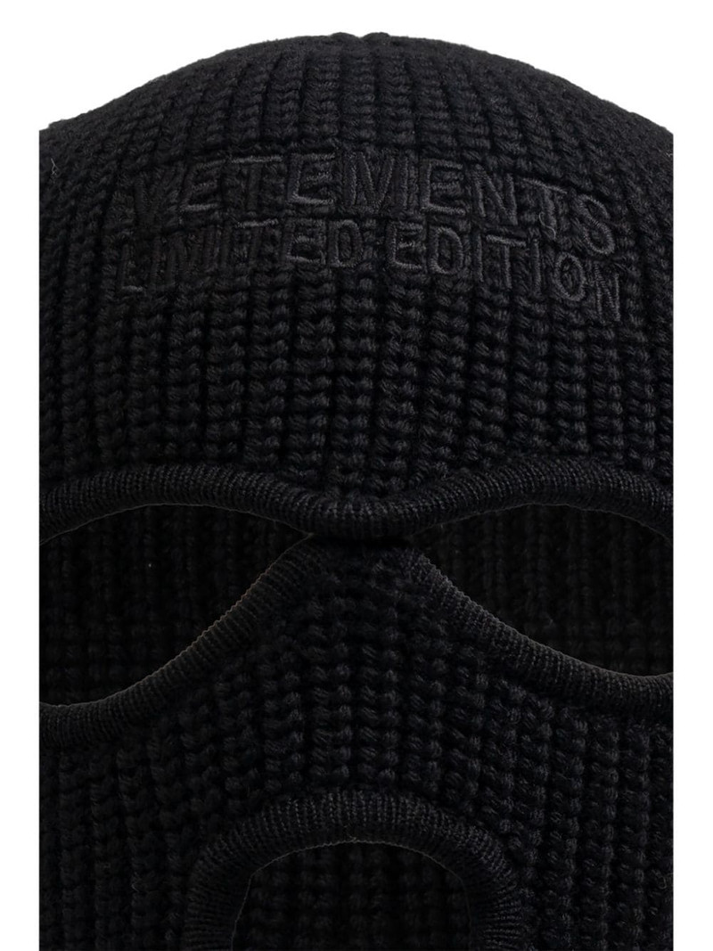 logo embroidered wool balaclava 5