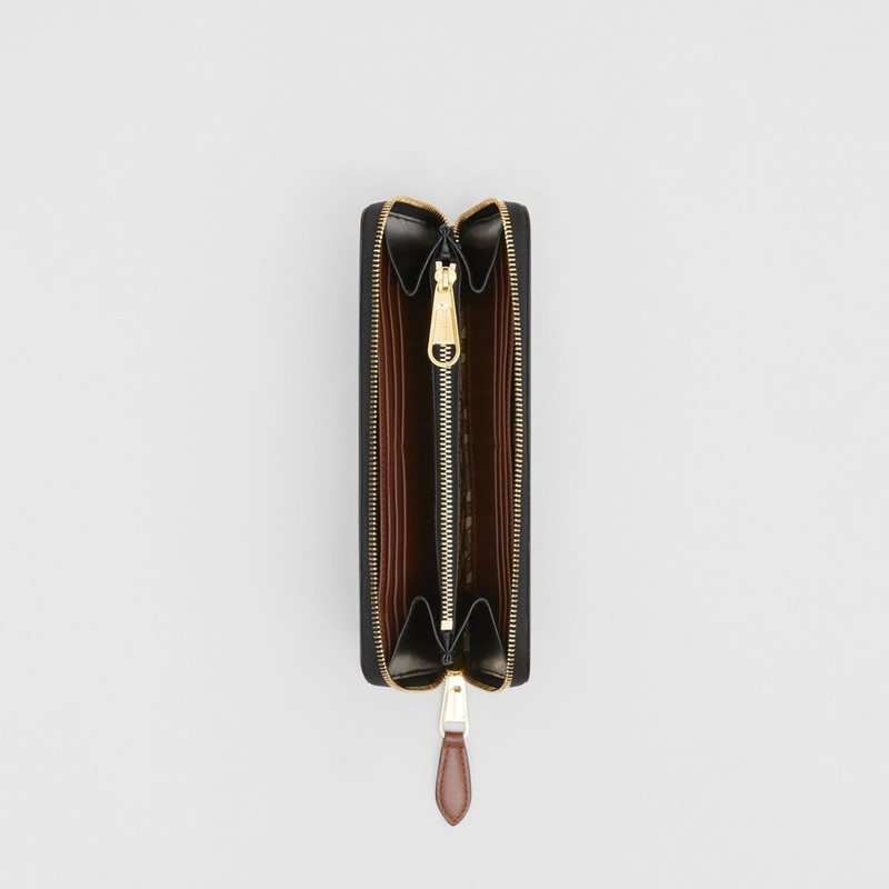 Monogram Stripe E-canvas and Leather Ziparound Wallet 3